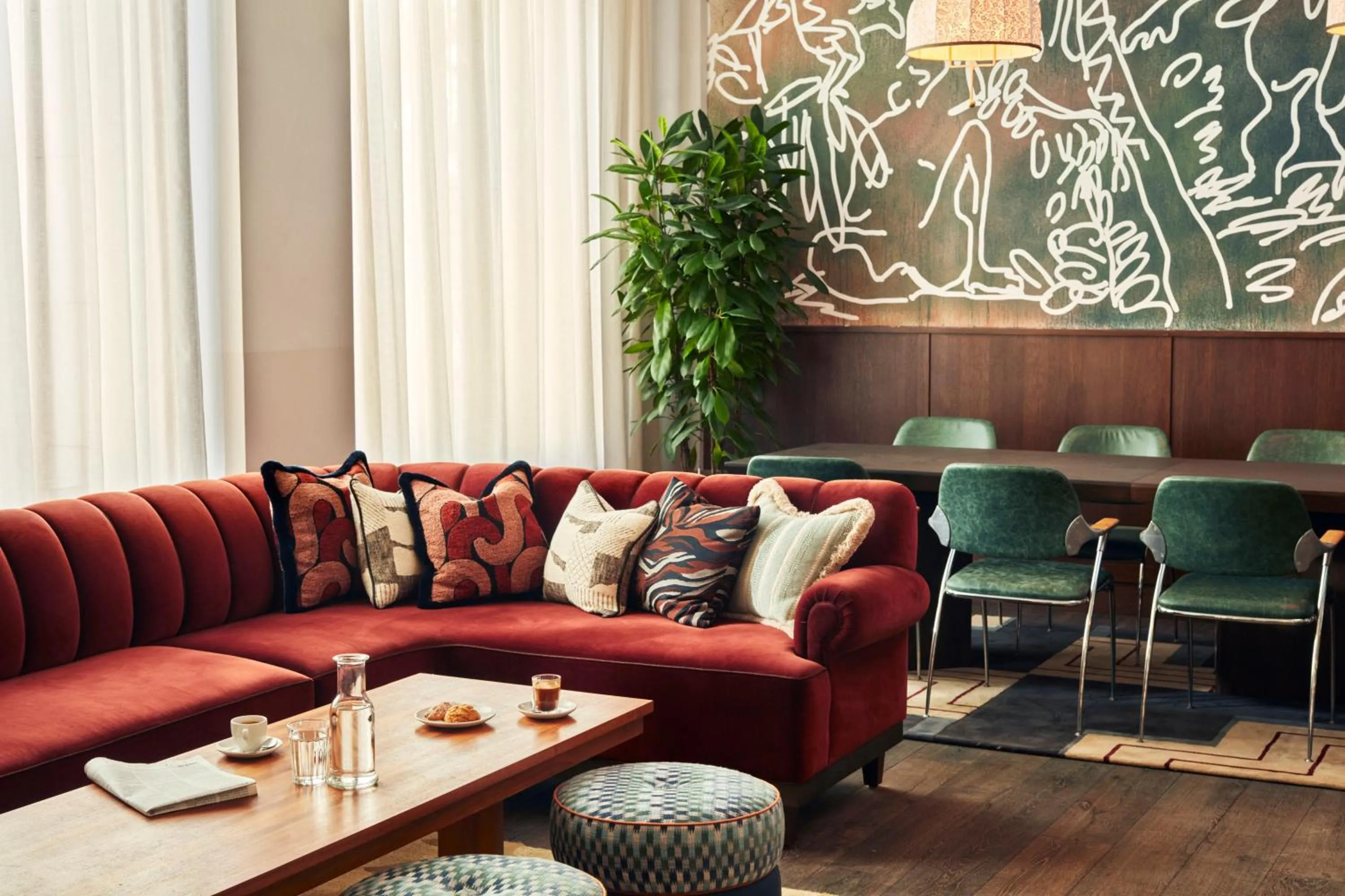 Lobby or reception in The Hoxton, Berlin