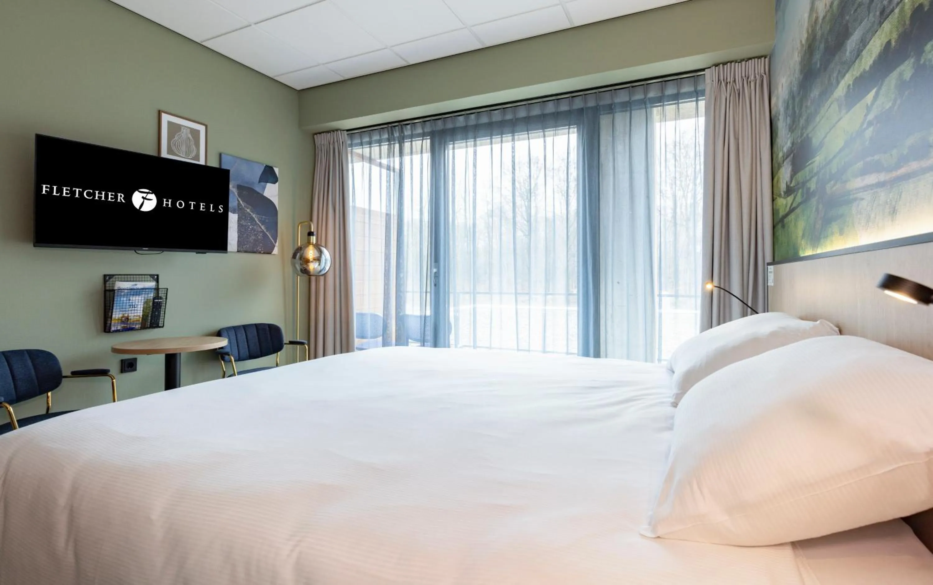 Bed in Fletcher Hotel-Restaurant Marknesse