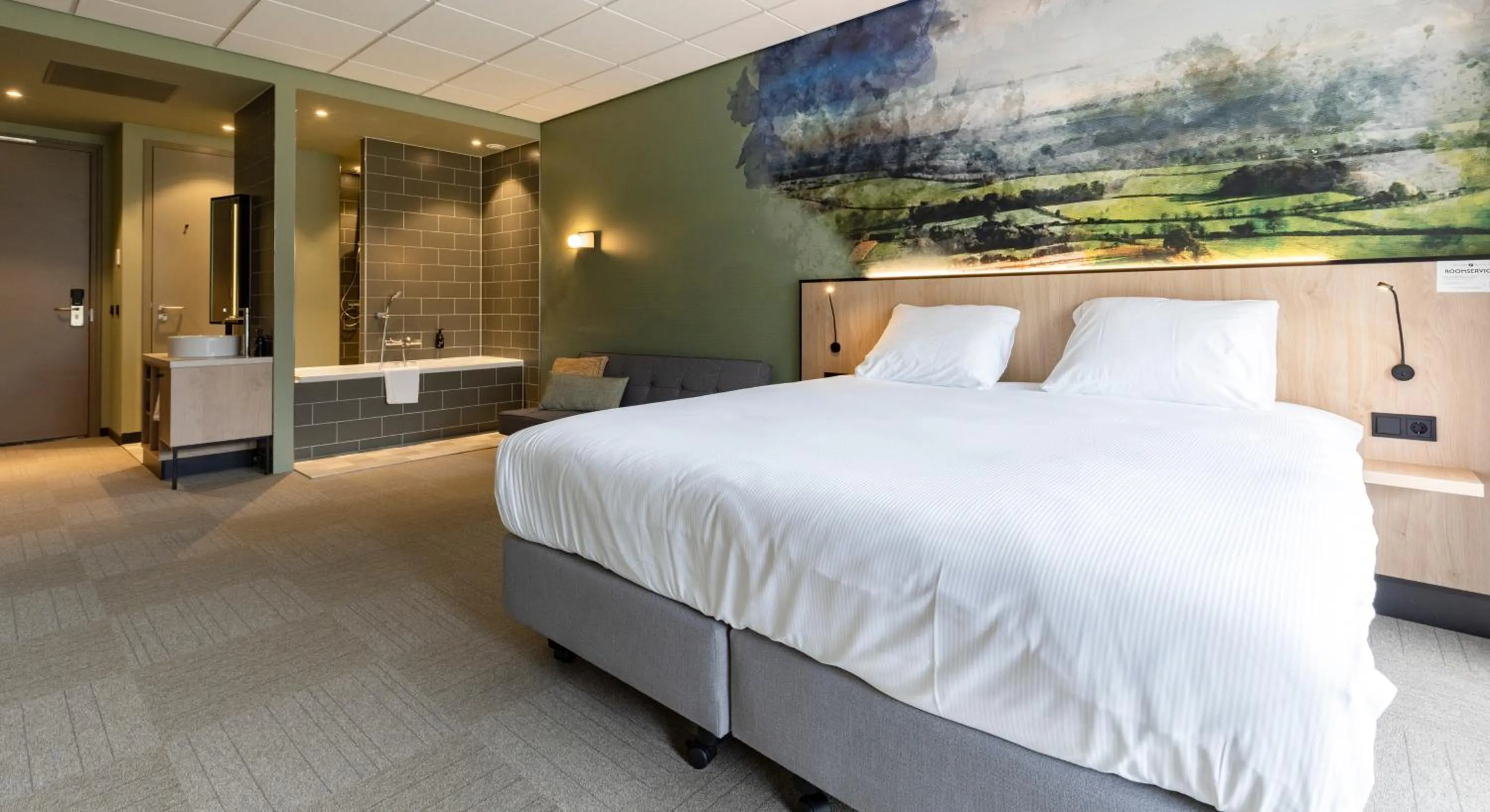 Bed in Fletcher Hotel-Restaurant Marknesse