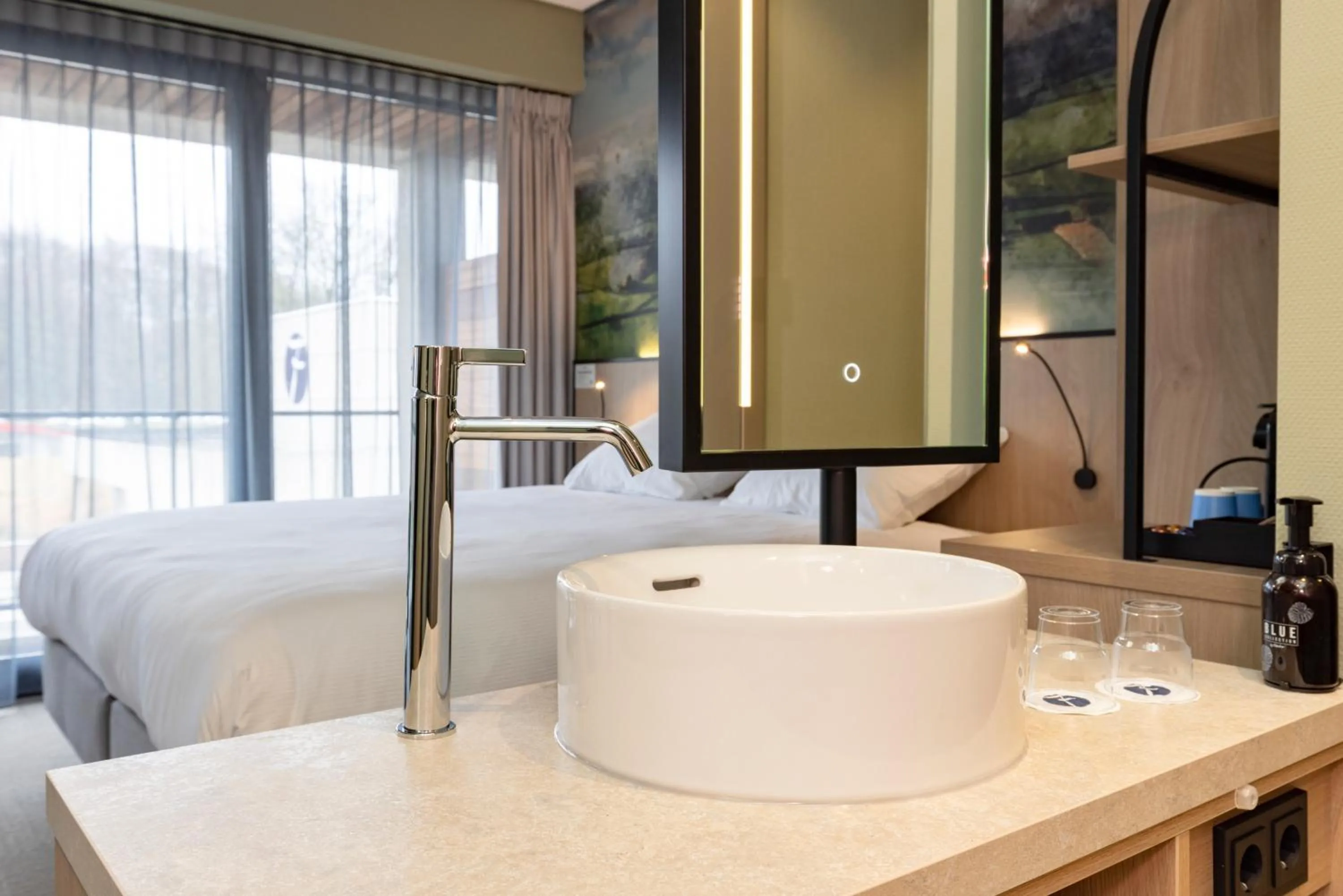 Bed in Fletcher Hotel-Restaurant Marknesse