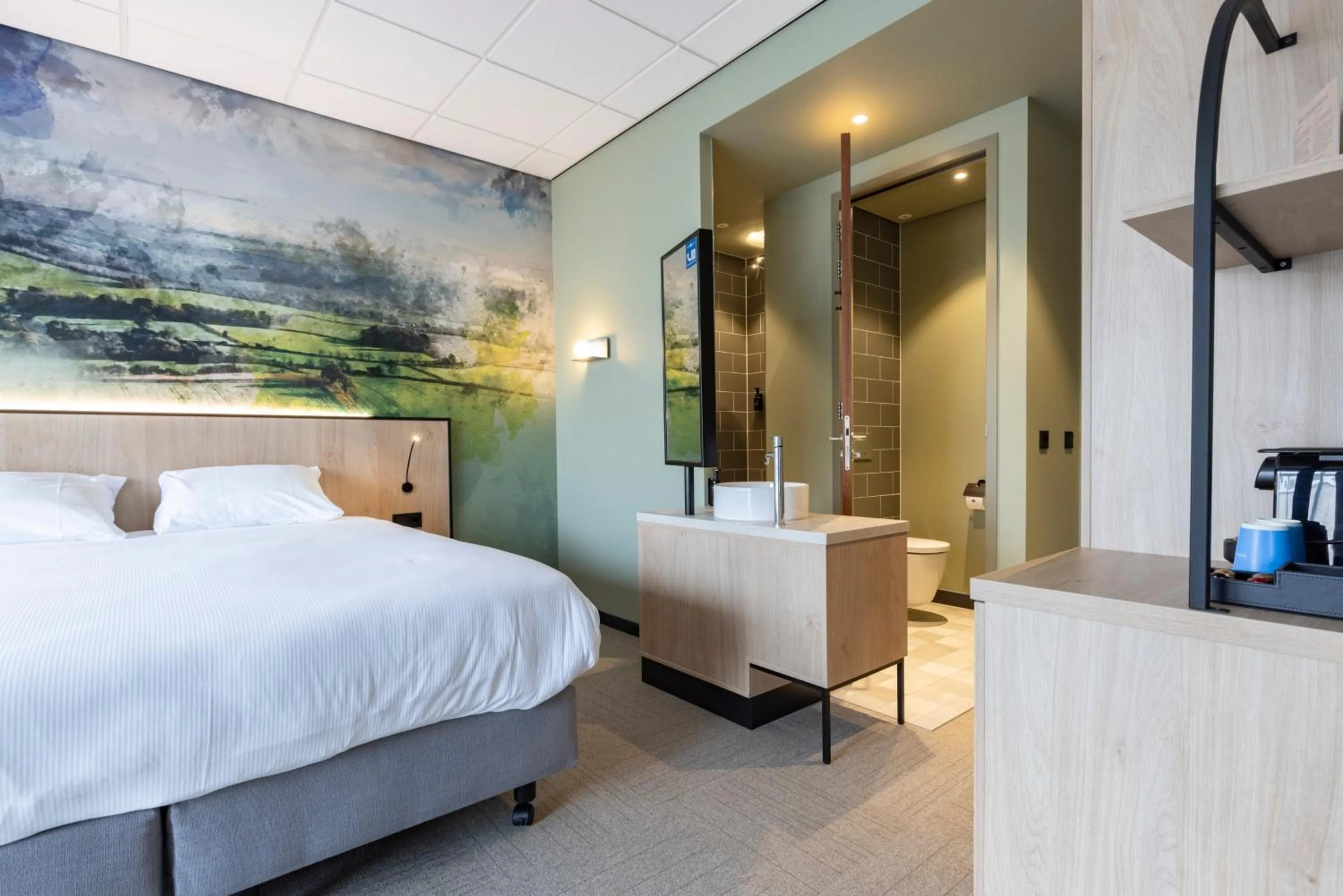 Bed in Fletcher Hotel-Restaurant Marknesse