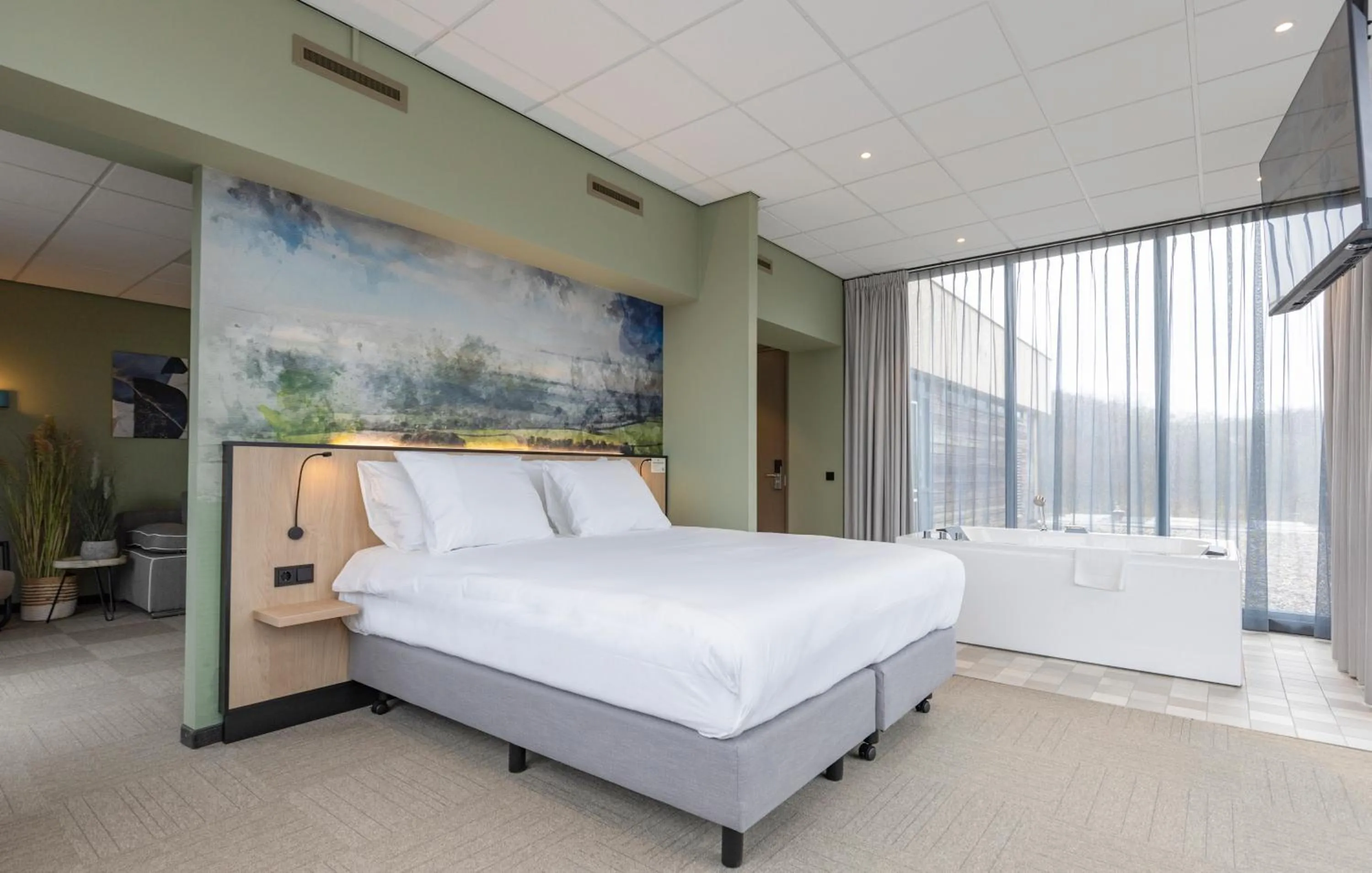 Bed in Fletcher Hotel-Restaurant Marknesse