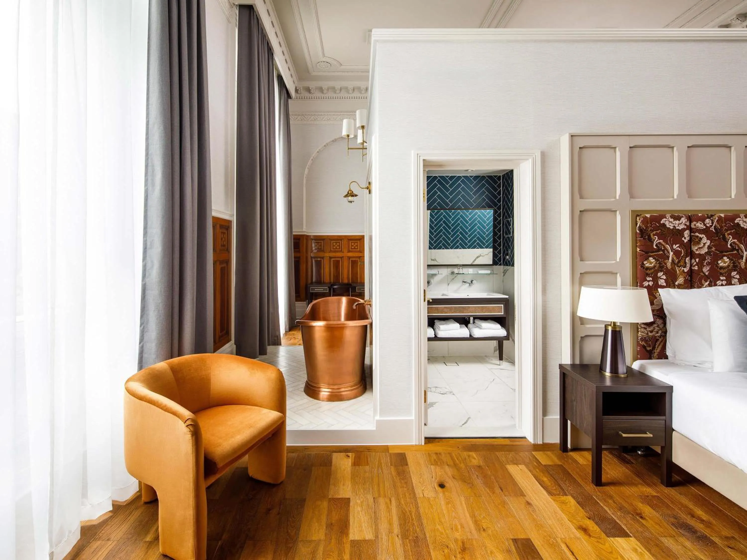 Bedroom, Bed in The Municipal Hotel Liverpool - MGallery