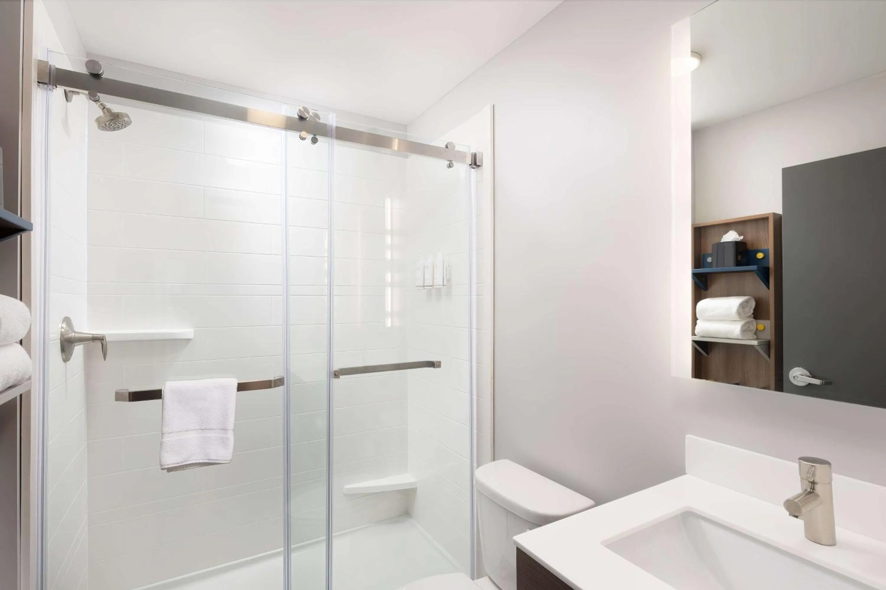 Shower in Microtel Inn & Suites by Wyndham Macedon