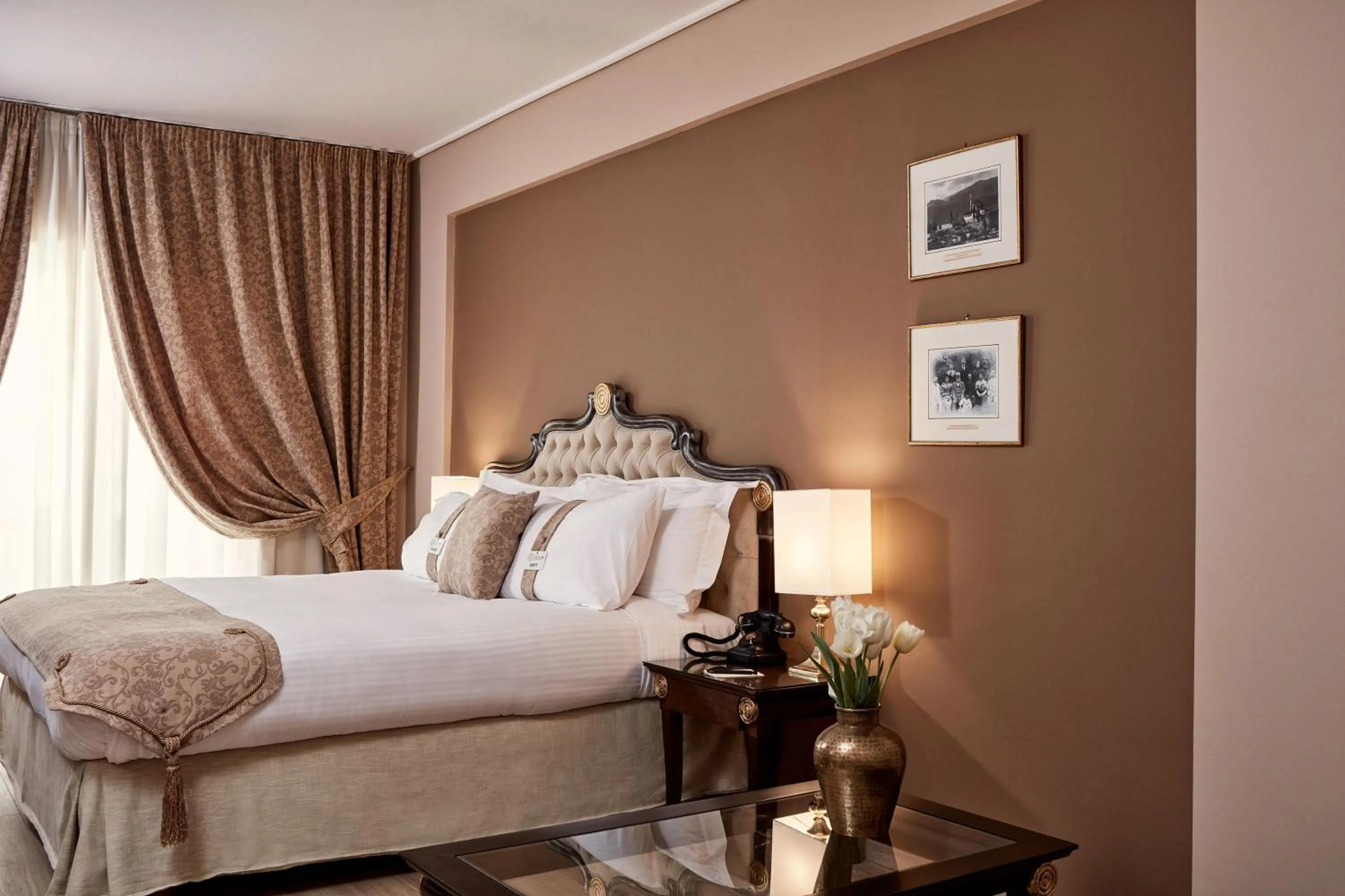 Bed in Epirus Palace Congress & Spa
