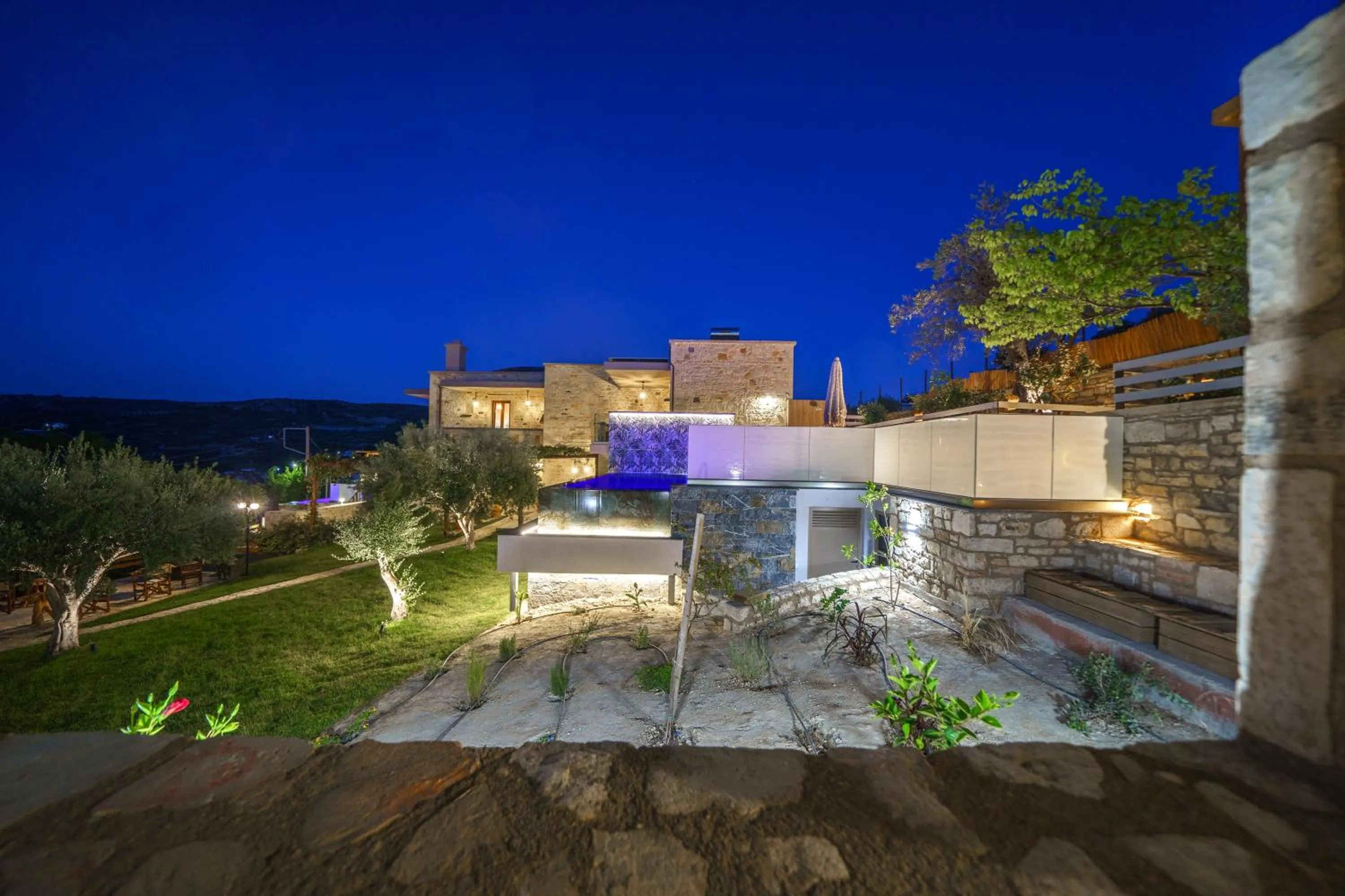 Property building in Asion Lithos Suites with Private Pools