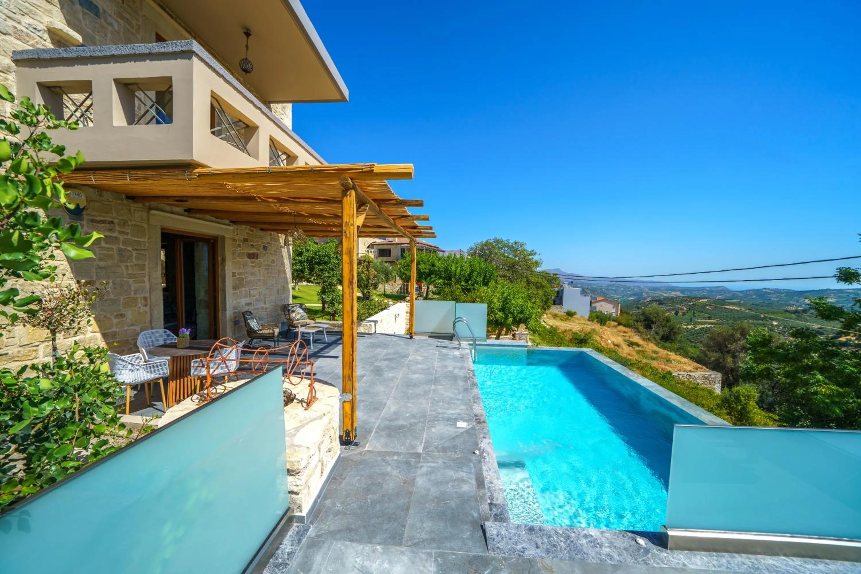 Swimming pool in Asion Lithos Suites with Private Pools
