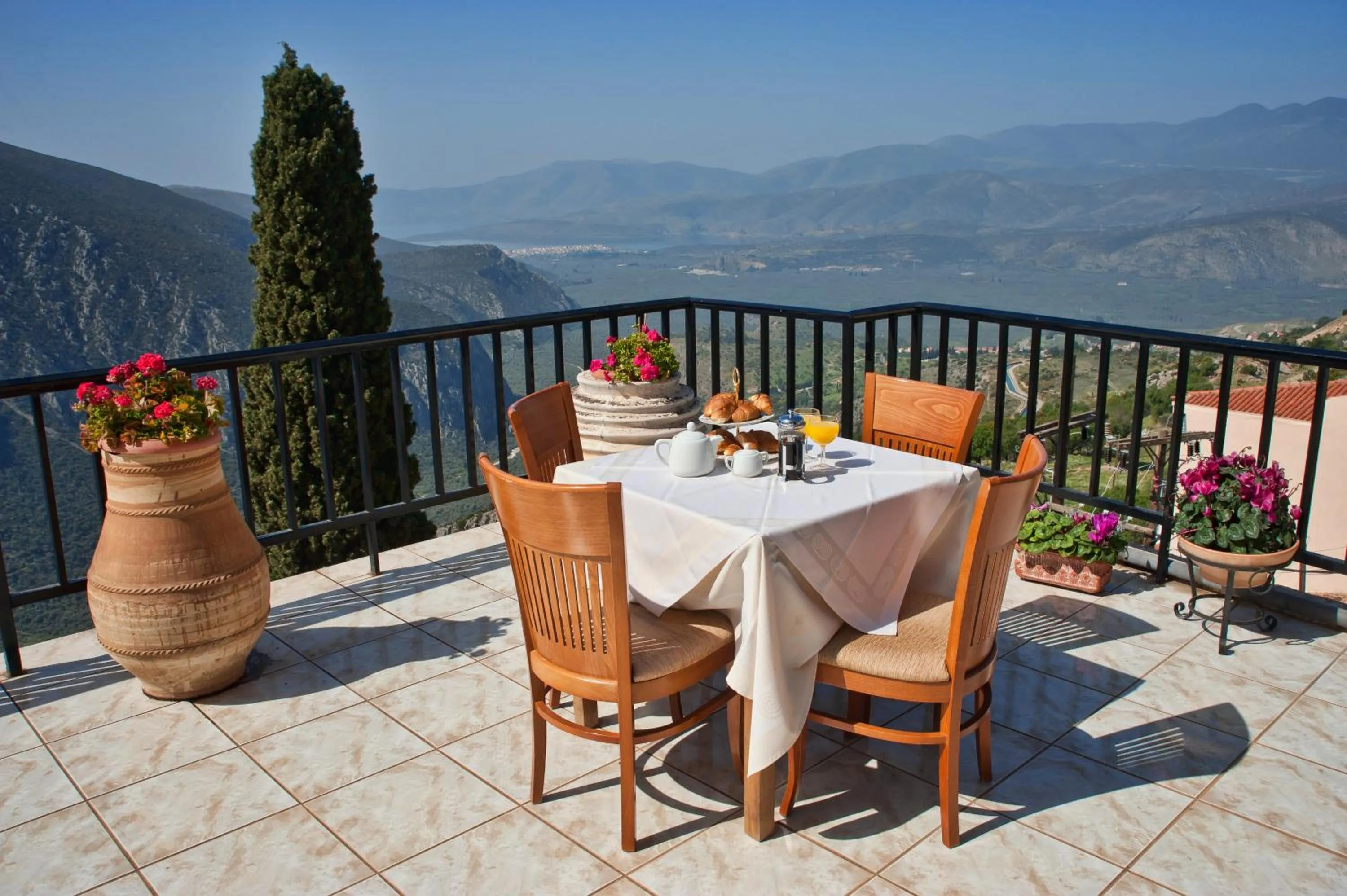 Balcony/Terrace in Hermes Delphi Hotel