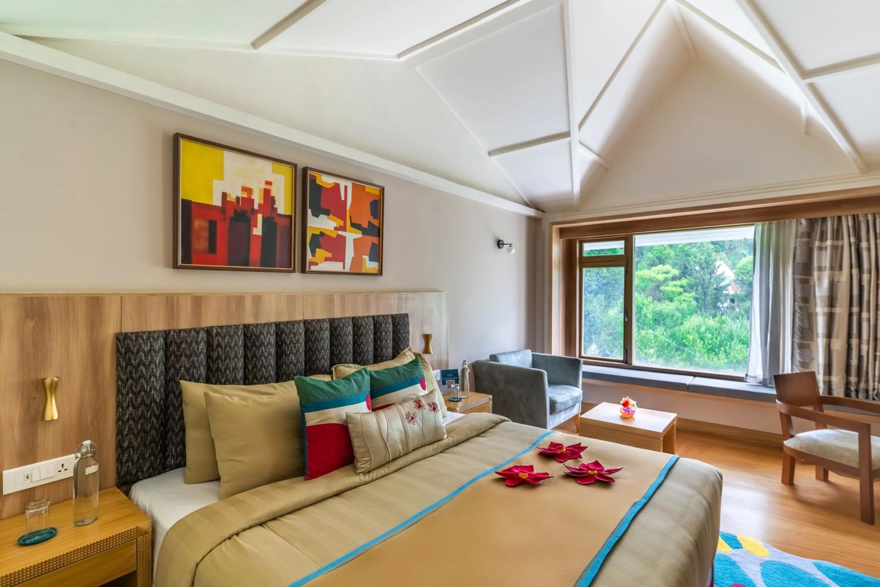 Bedroom, Bed in Bookmark Resorts, Manali