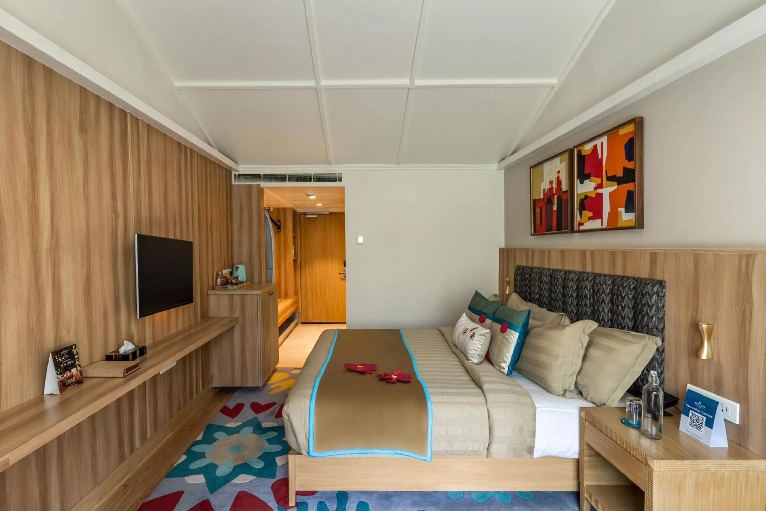 Bedroom in Bookmark Resorts, Manali