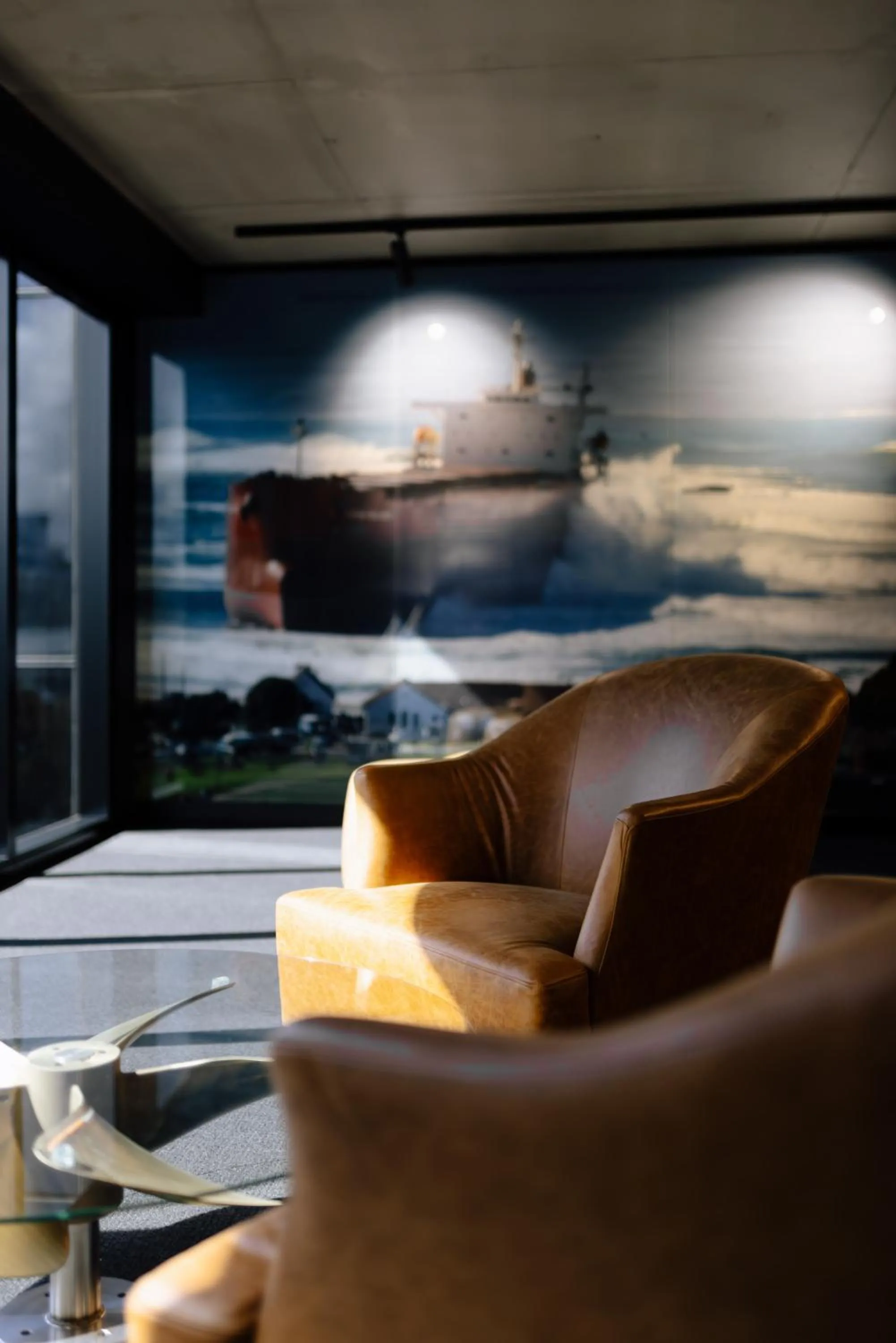 Seating area in 291 on King