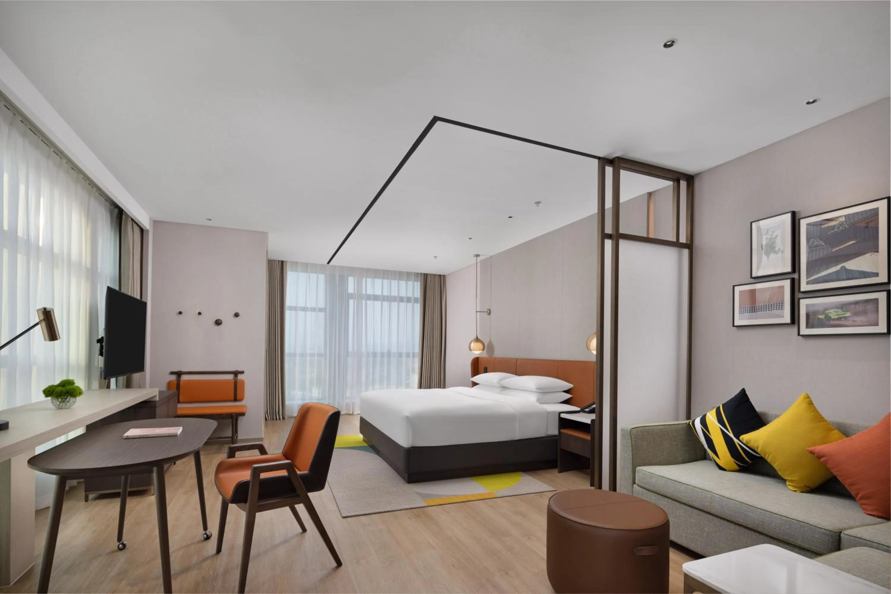 Bed in Home2 Suites by Hilton Guiyang Nanming Jiyuan