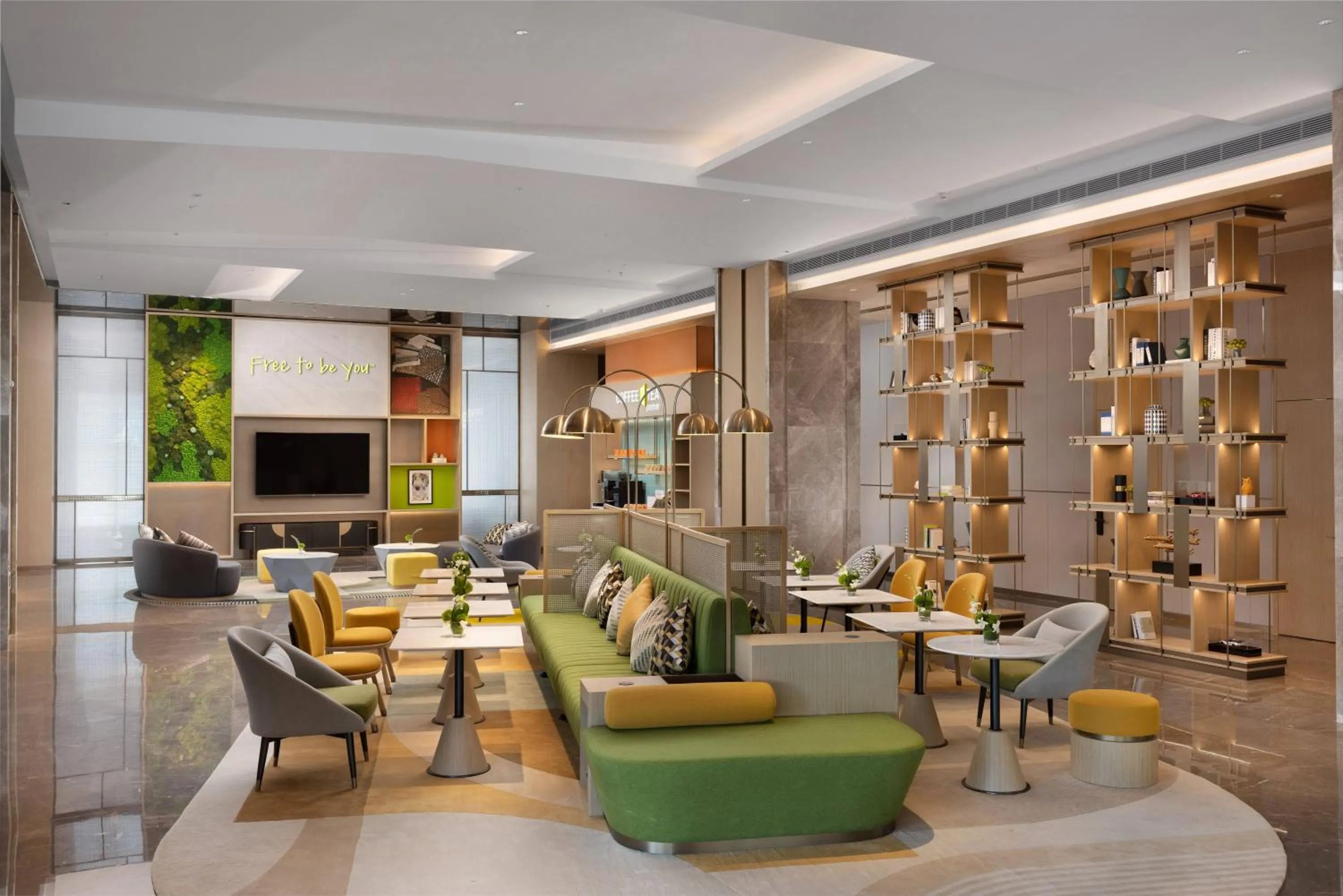 Communal lounge/ TV room in Home2 Suites by Hilton Guiyang Nanming Jiyuan