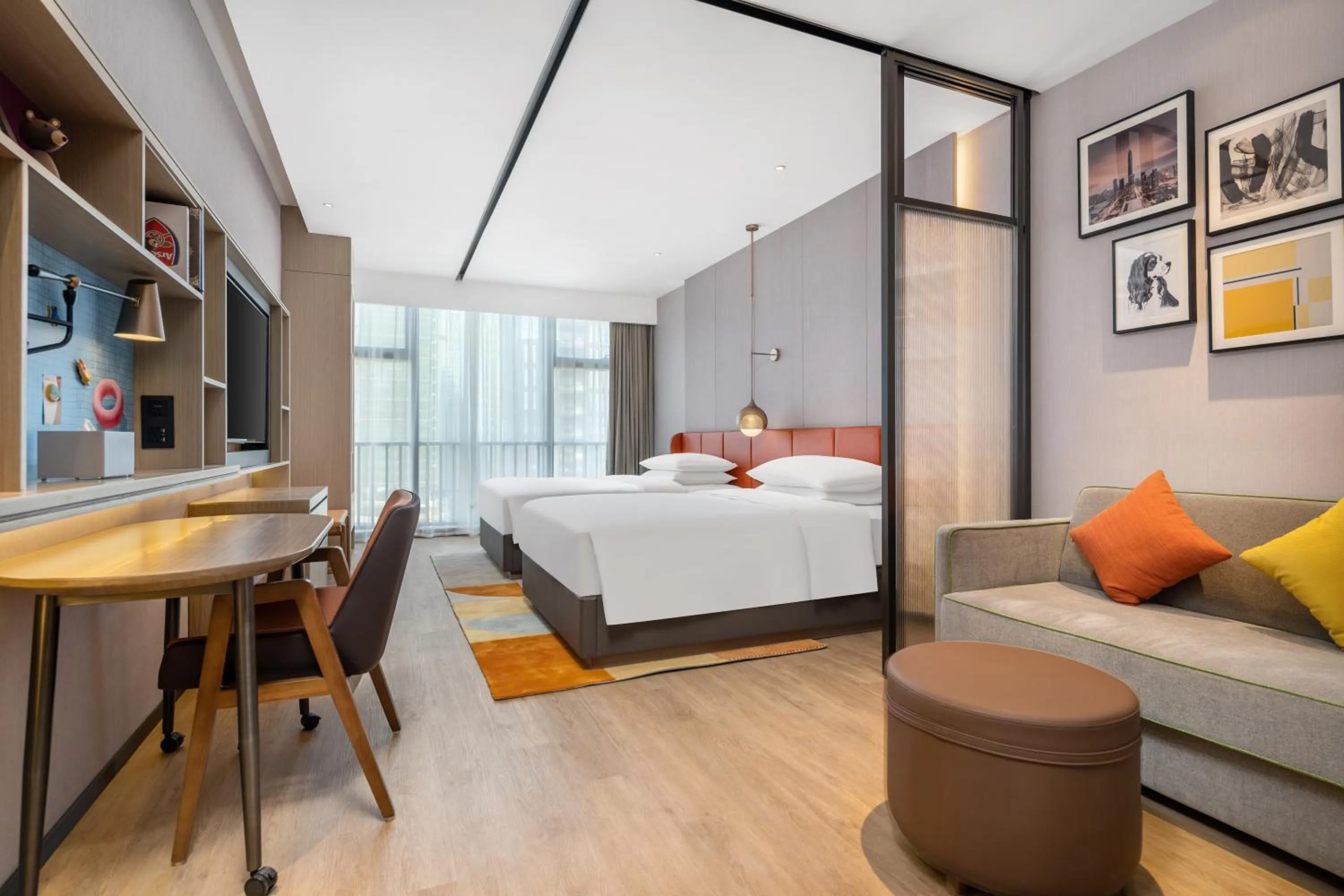 Bed in Home2 Suites by Hilton Shenzhen Nanshan Science & Technology Park