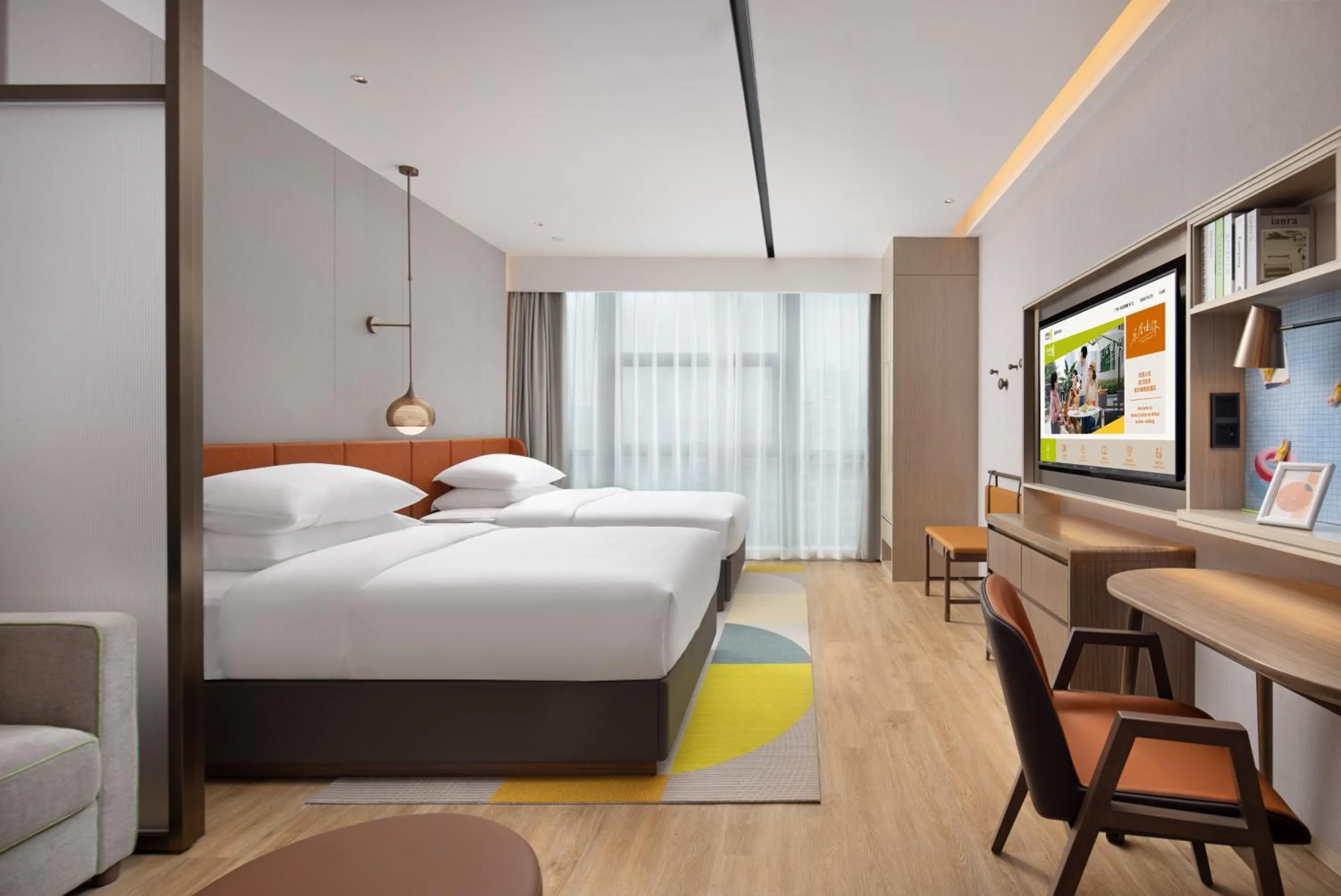 Bedroom in Home2 Suites By Hilton Wuhan Xudong