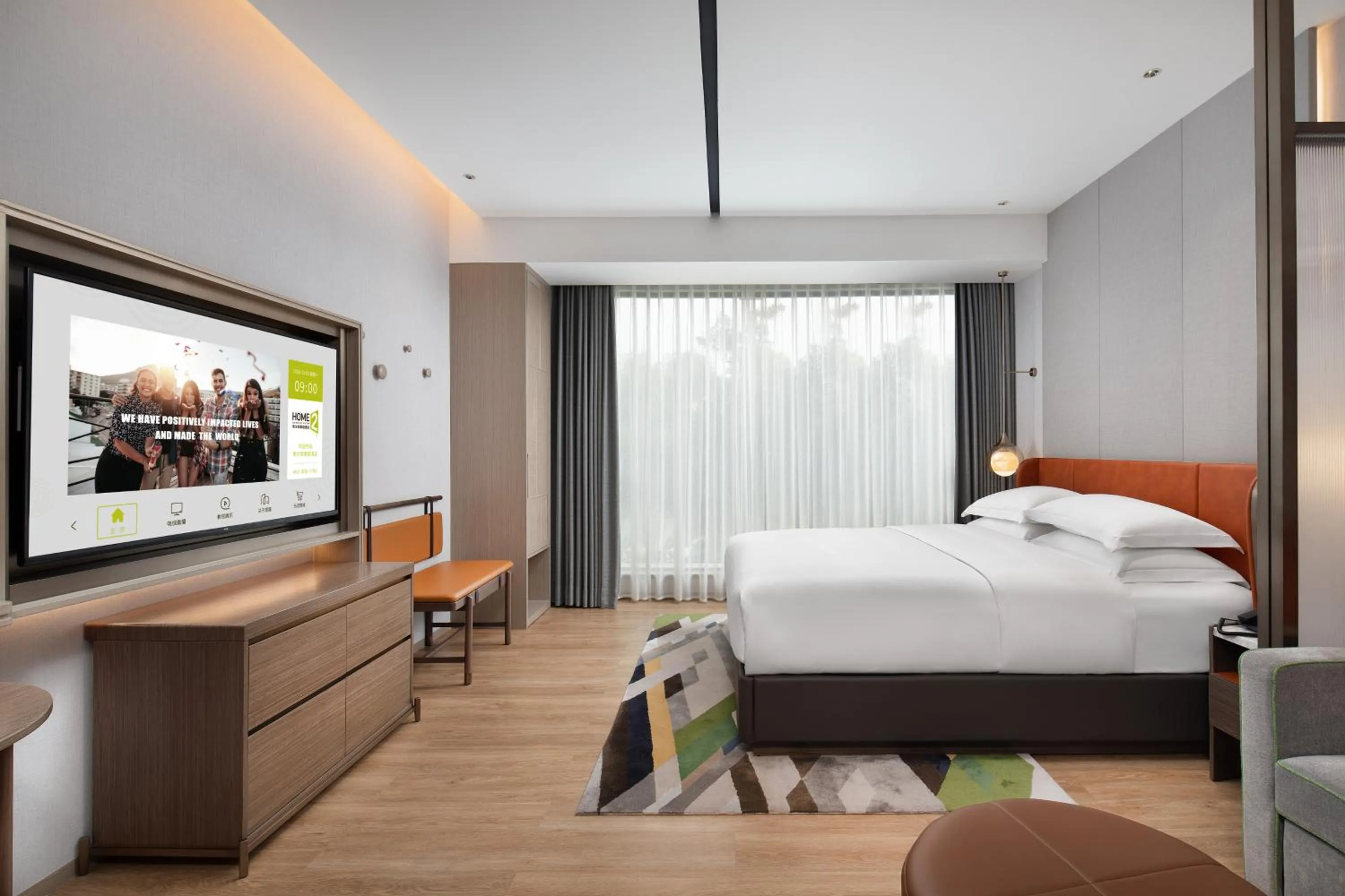 Photo of the whole room in Home2 Suites By Hilton Wuhan Xudong
