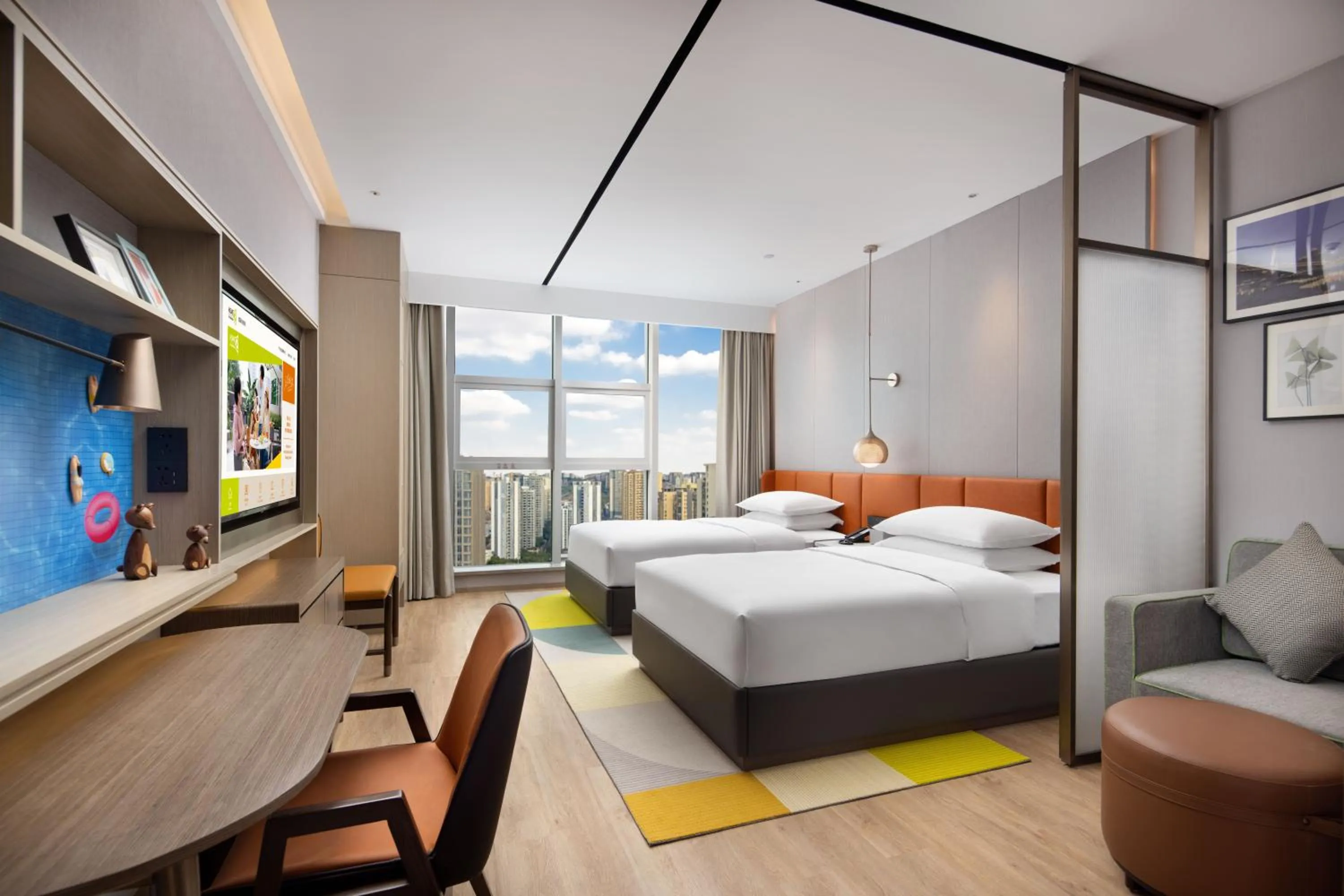 Bedroom in Home2 Suites By Hilton Wuhan Xudong