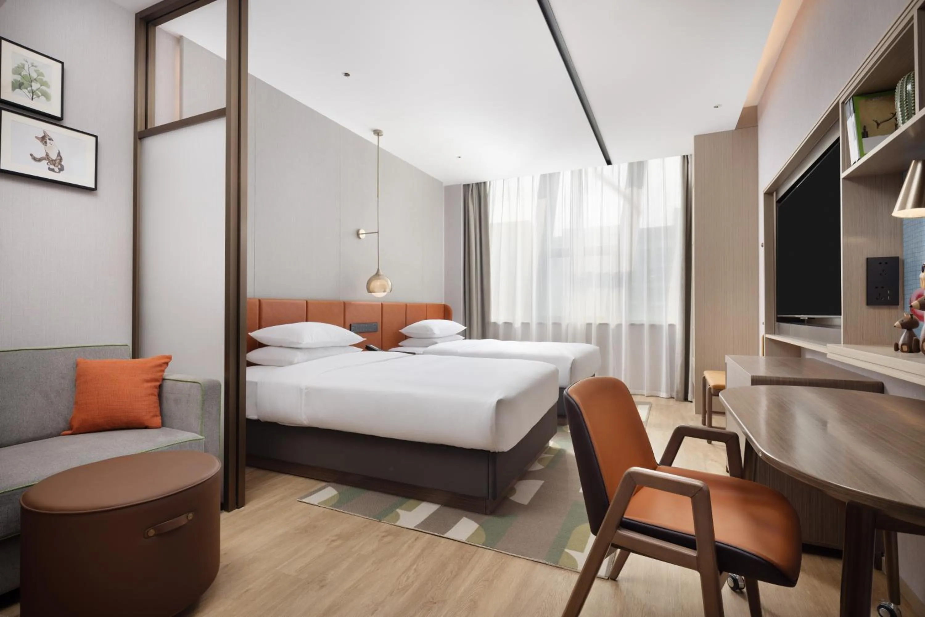 Bed in Home2 Suites by Hilton Beijing Shunyi