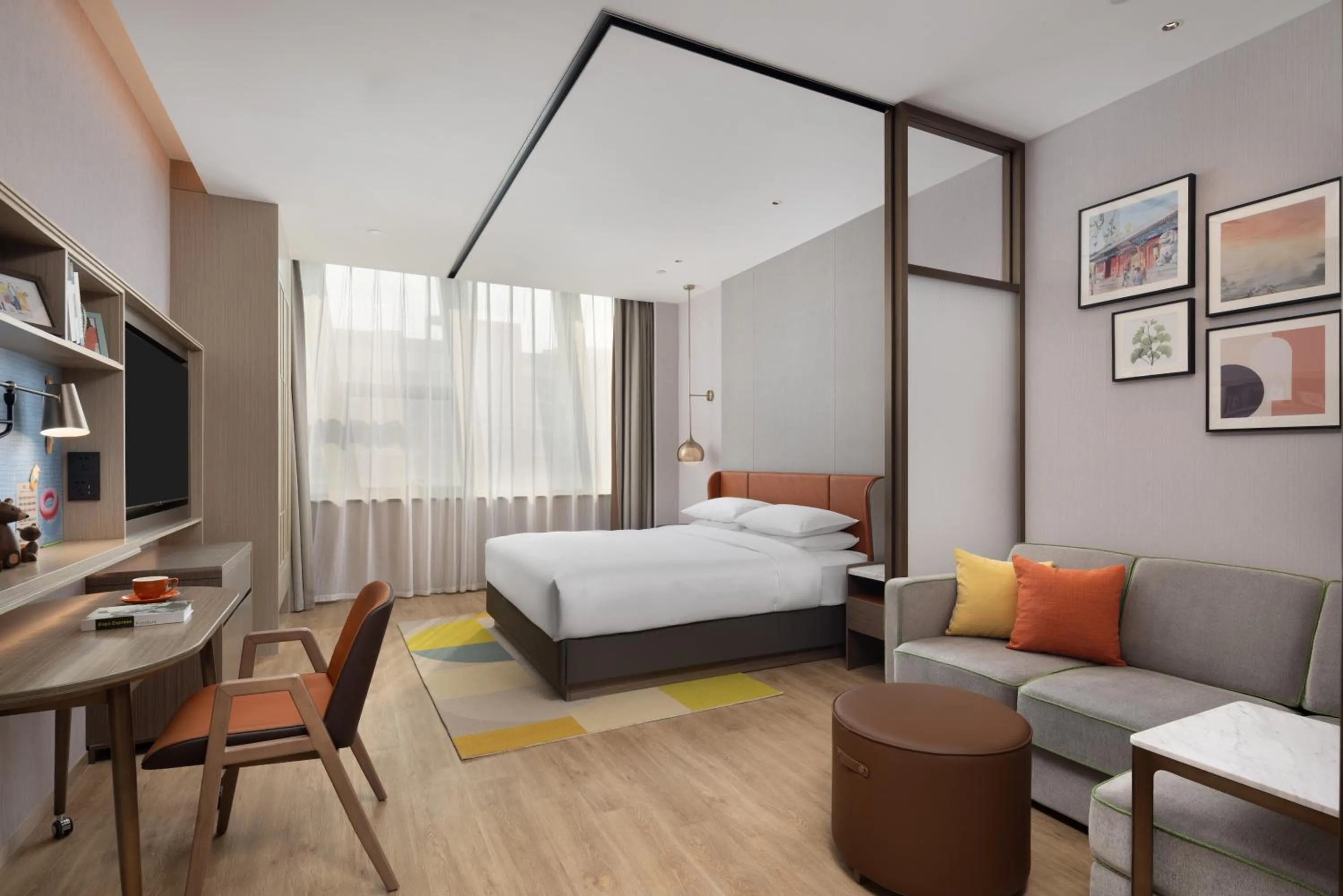 Bed in Home2 Suites by Hilton Beijing Shunyi