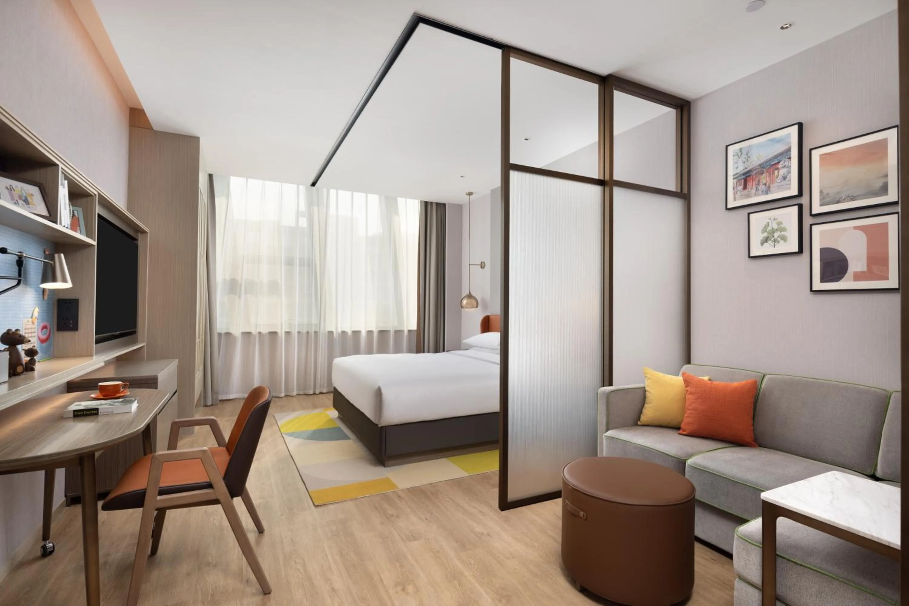 Bed in Home2 Suites by Hilton Beijing Shunyi