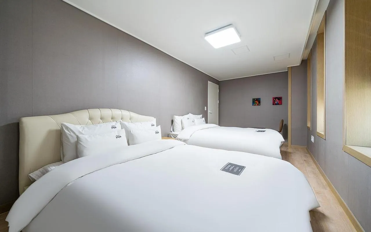 Bed in YAJA Hotel Tongyeong Ferry Terminal Branch