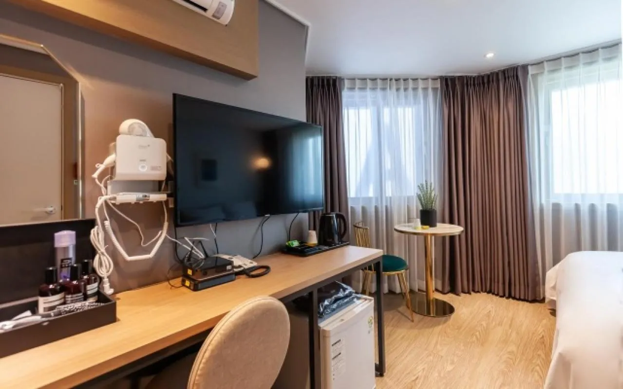 Bed in YAJA Hotel Tongyeong Ferry Terminal Branch