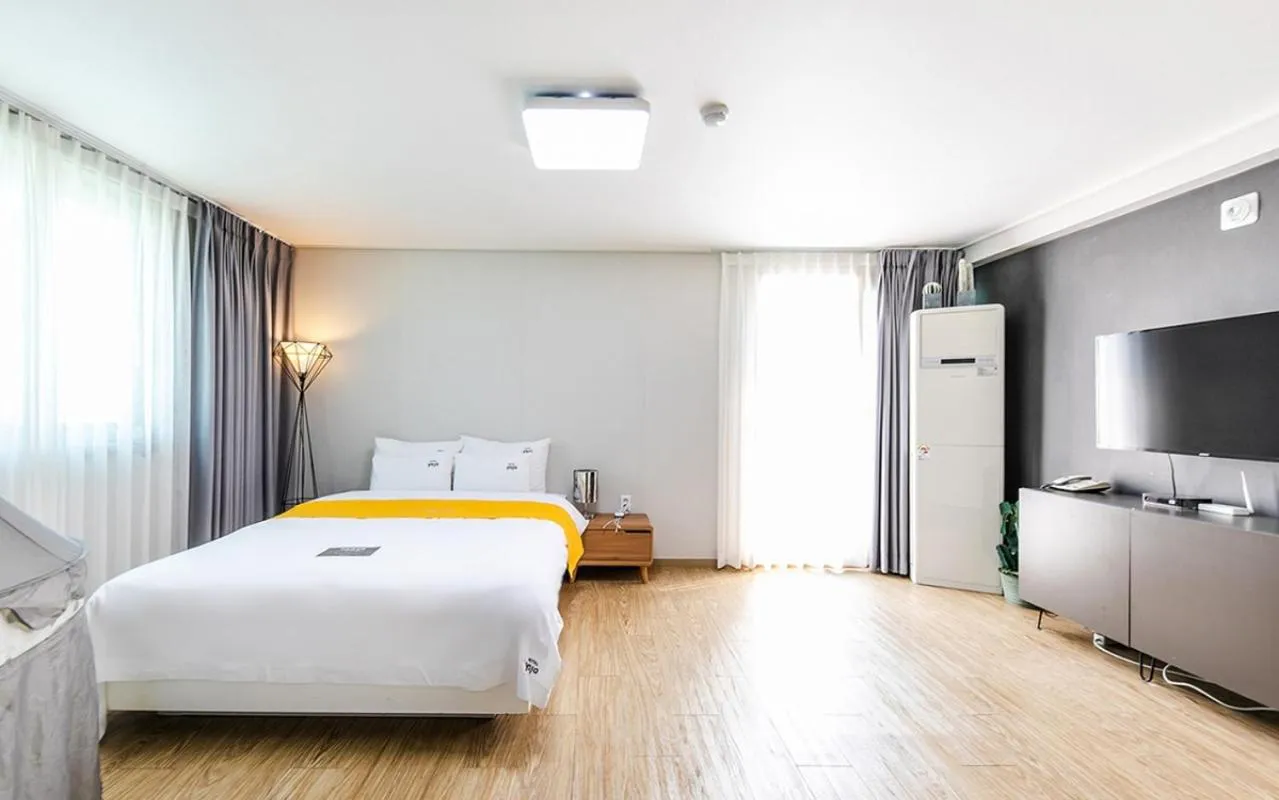 Bed in YAJA Hotel Tongyeong Ferry Terminal Branch