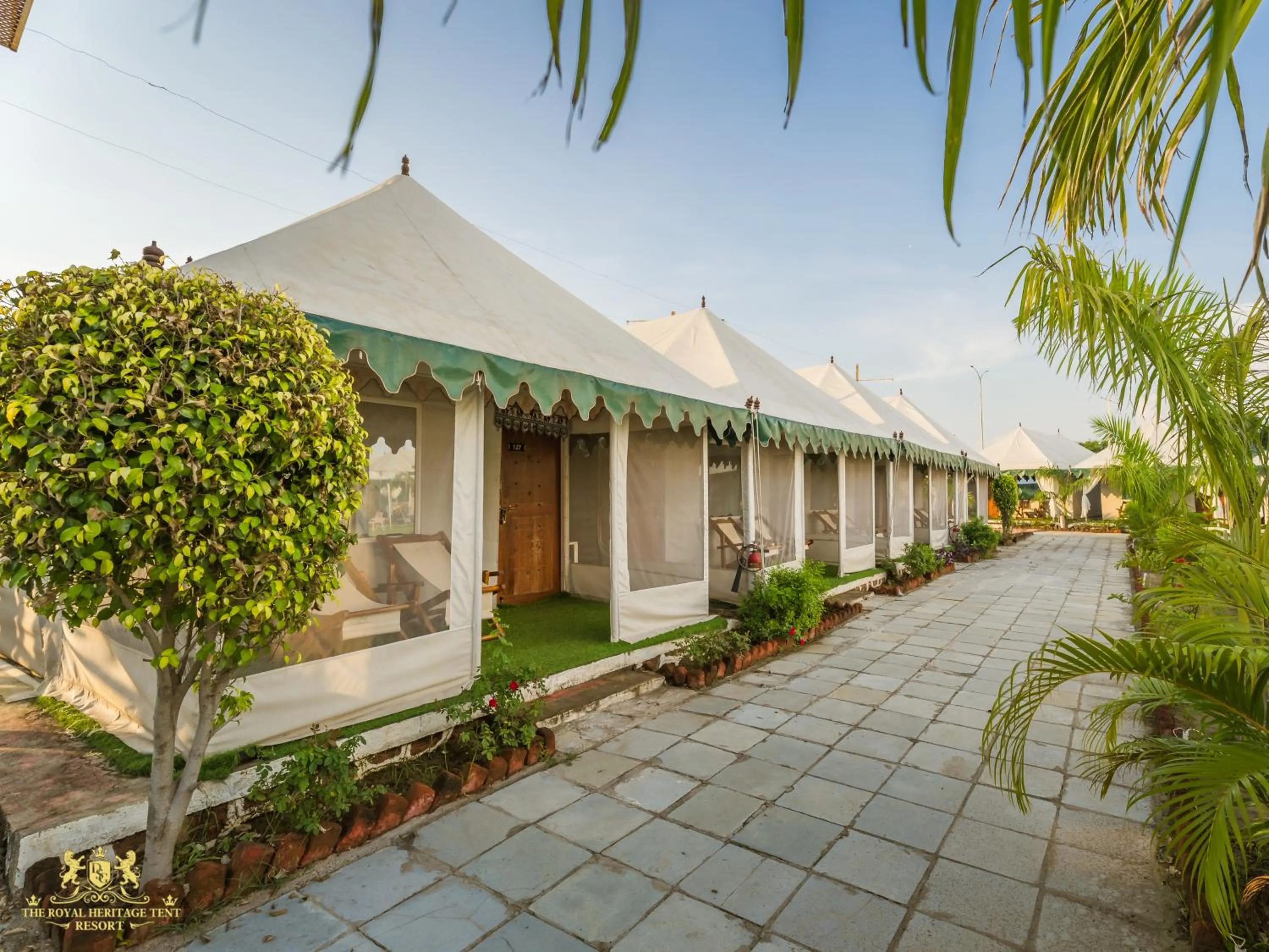 Bedroom in The Royal Heritage Tent Resort- Tent City Kevadia