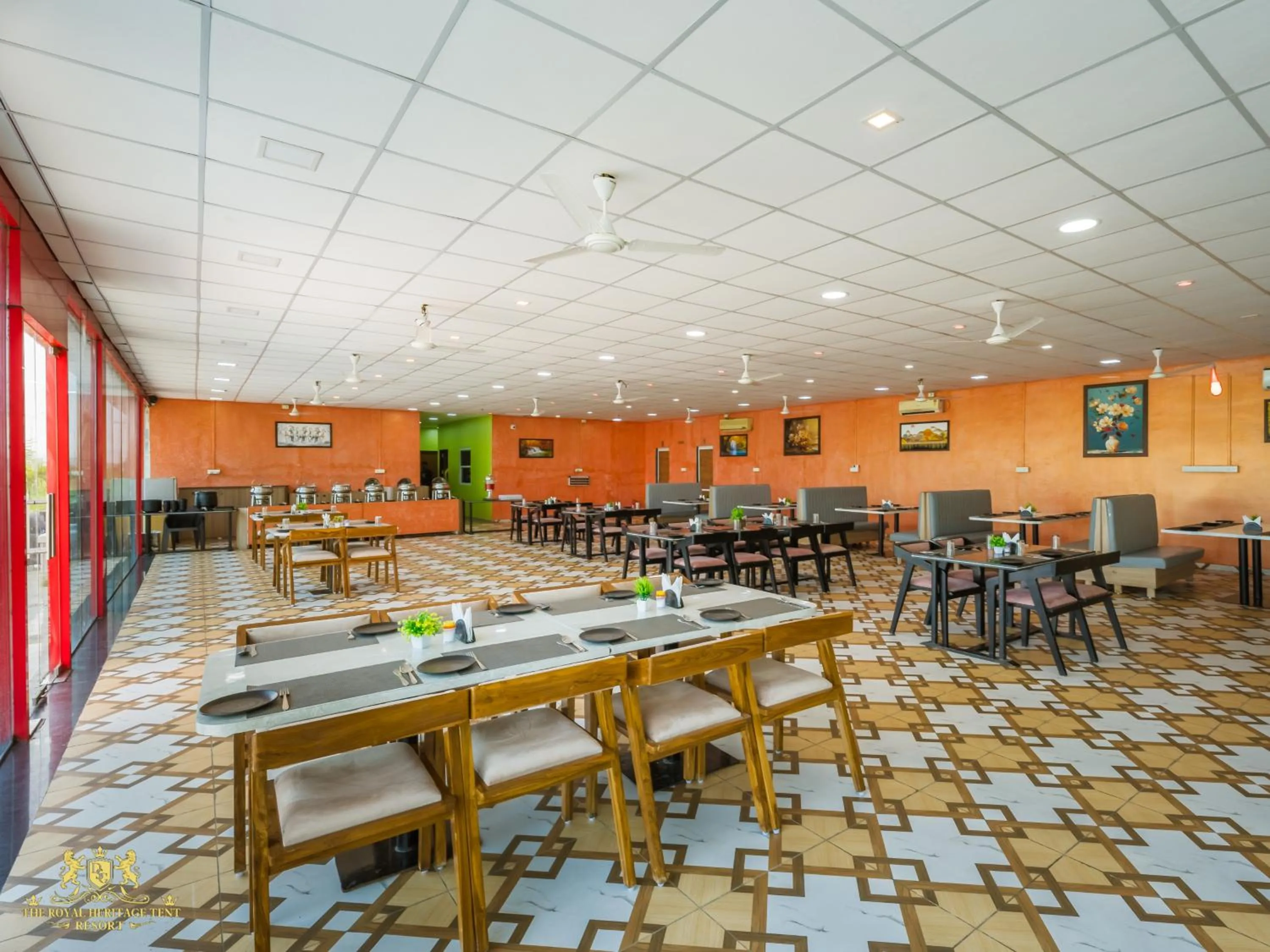 Restaurant/places to eat in The Royal Heritage Tent Resort- Tent City Kevadia