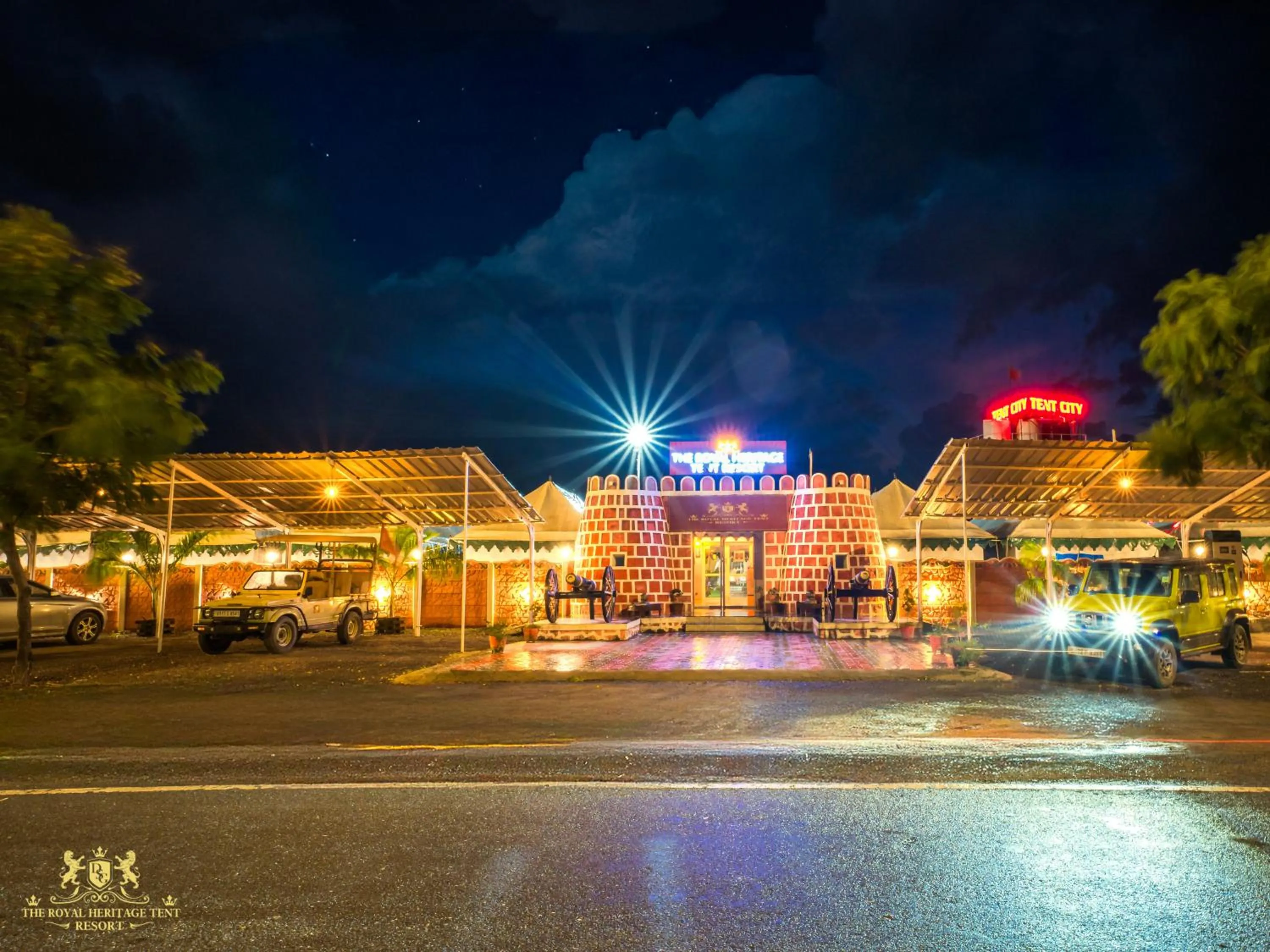 Property building in The Royal Heritage Tent Resort- Tent City Kevadia