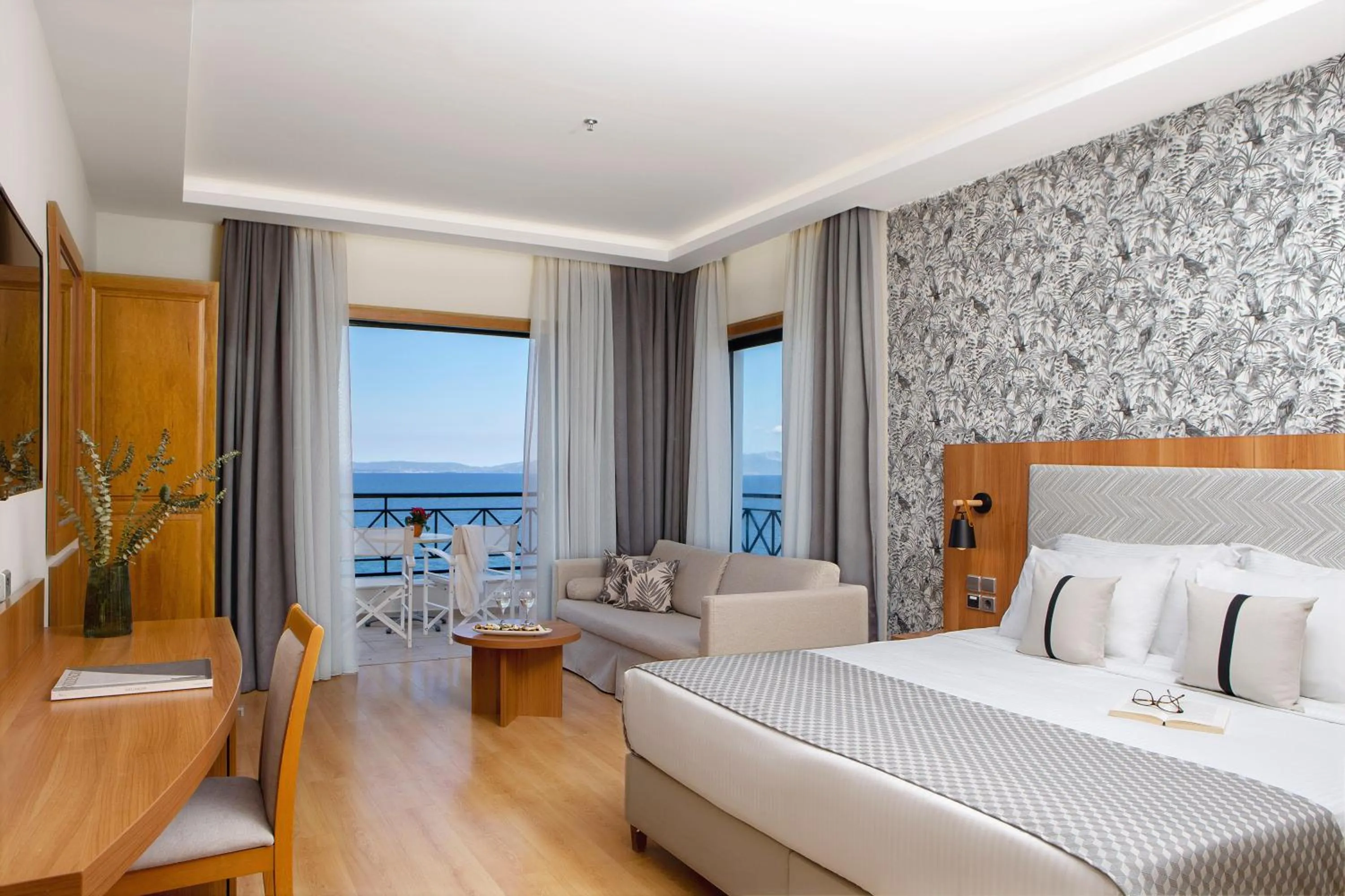 Bed in Zeus Essence Ramada by Wyndham Athens