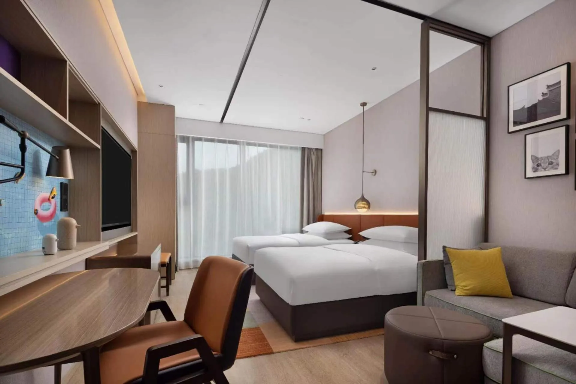 Photo of the whole room, Bed in Home2 Suites by Hilton Chenzhou Nuanshui Hot Spring