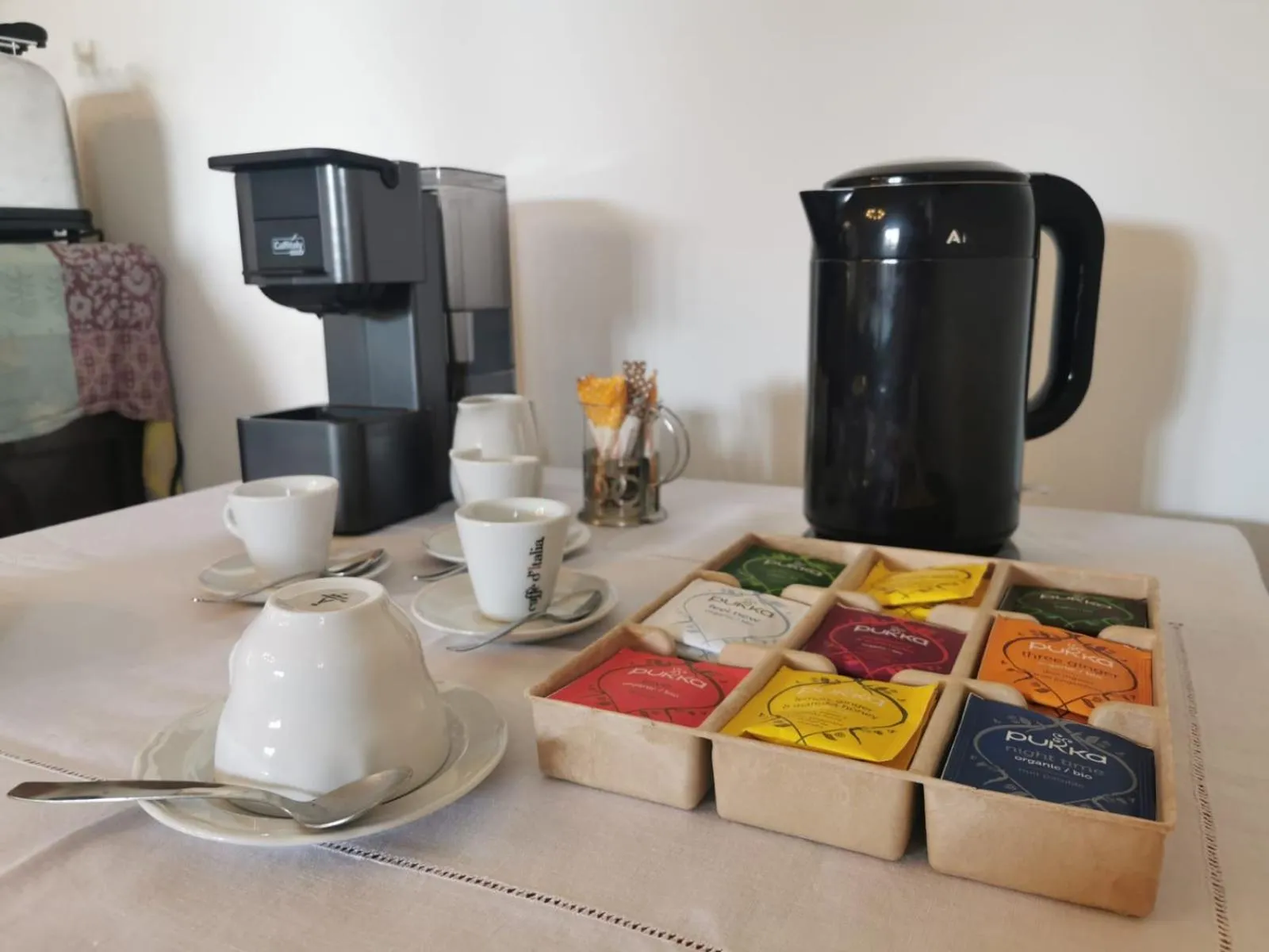 Coffee/tea facilities in B&B Parco degli Ulivi