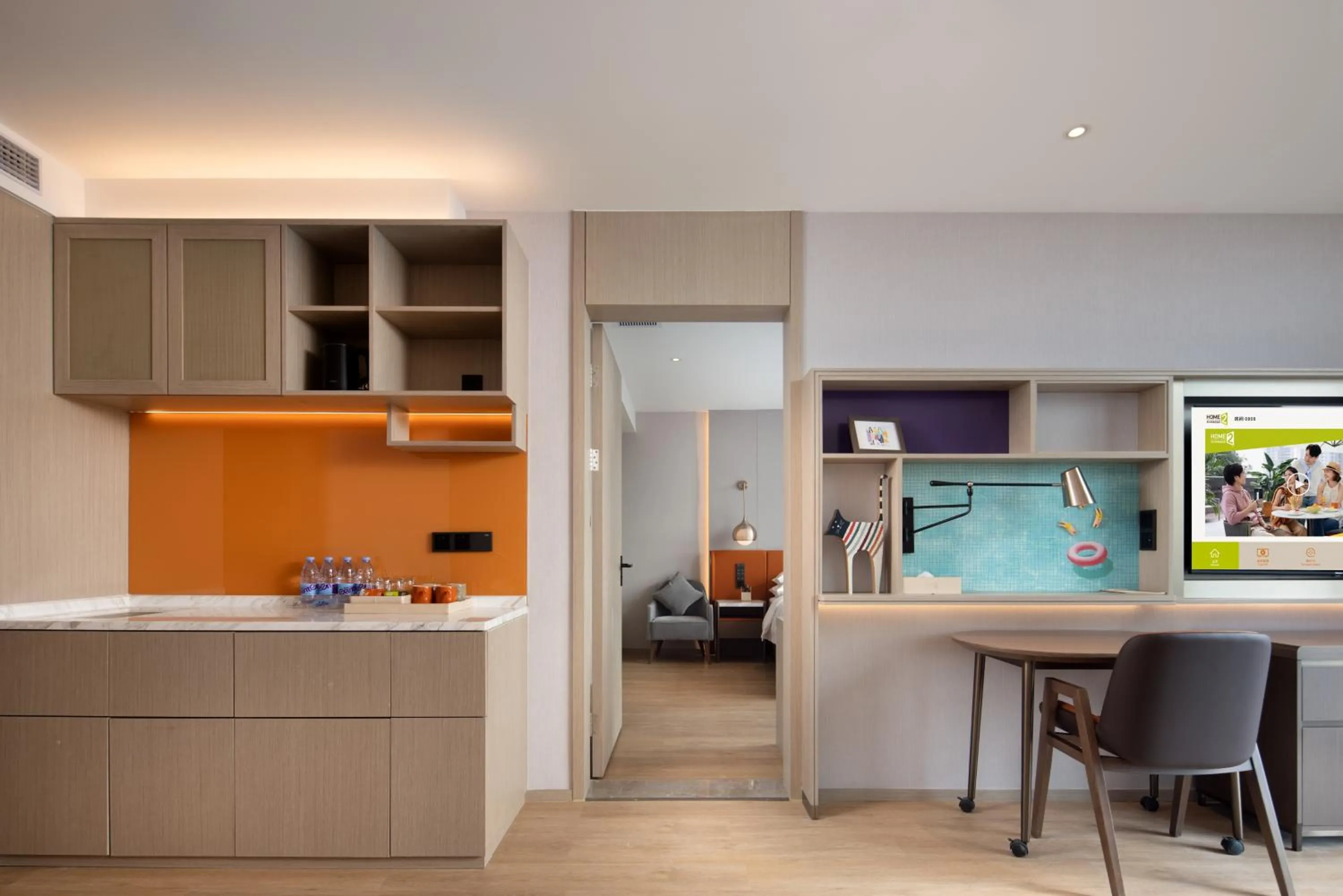 Kitchen or kitchenette in Home2 Suites by Hilton Shanwei Lufeng