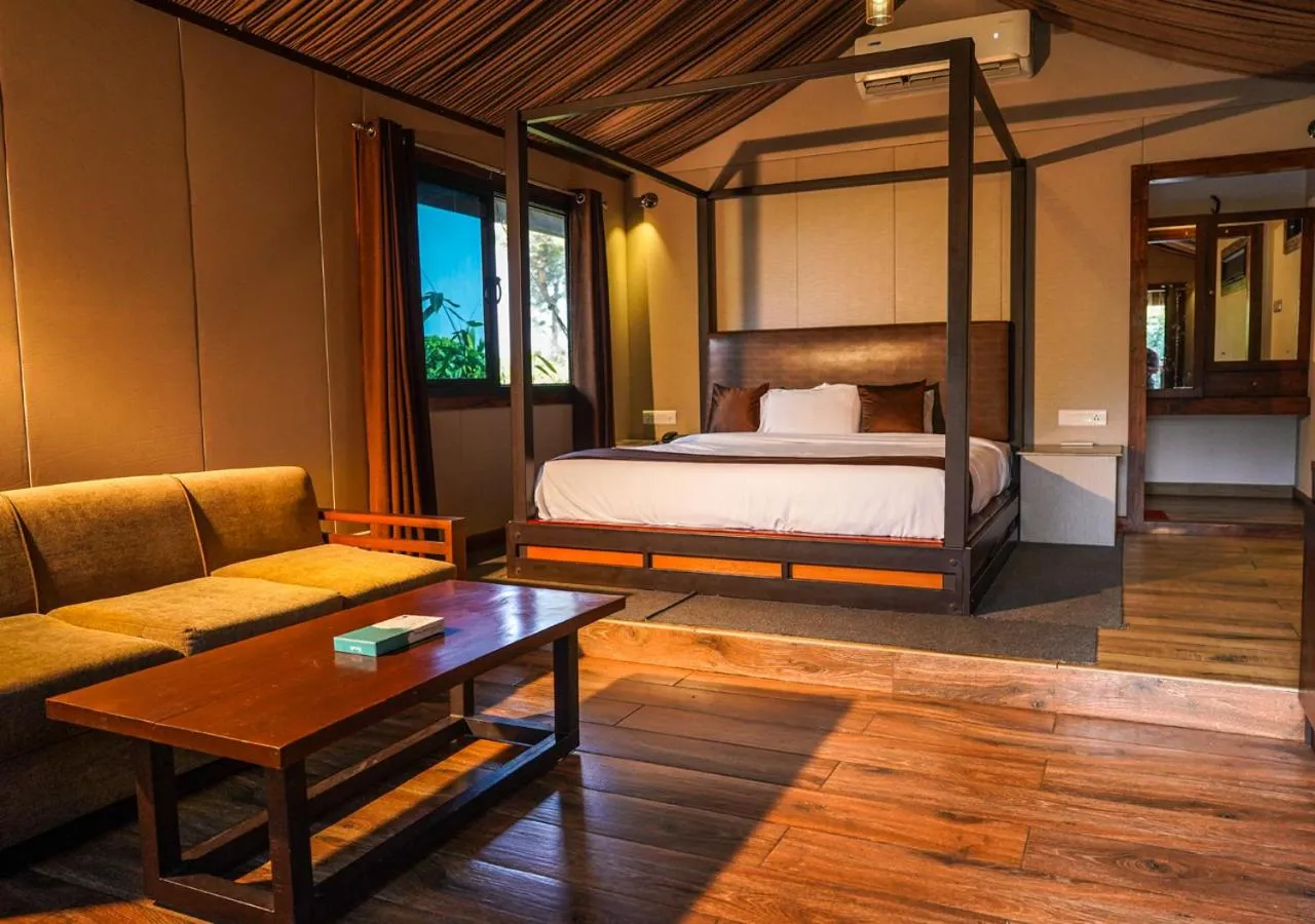 Bed in Niyatma Wayanad Pool Resort by VOYE HOMES - Inside Coffee Plantation