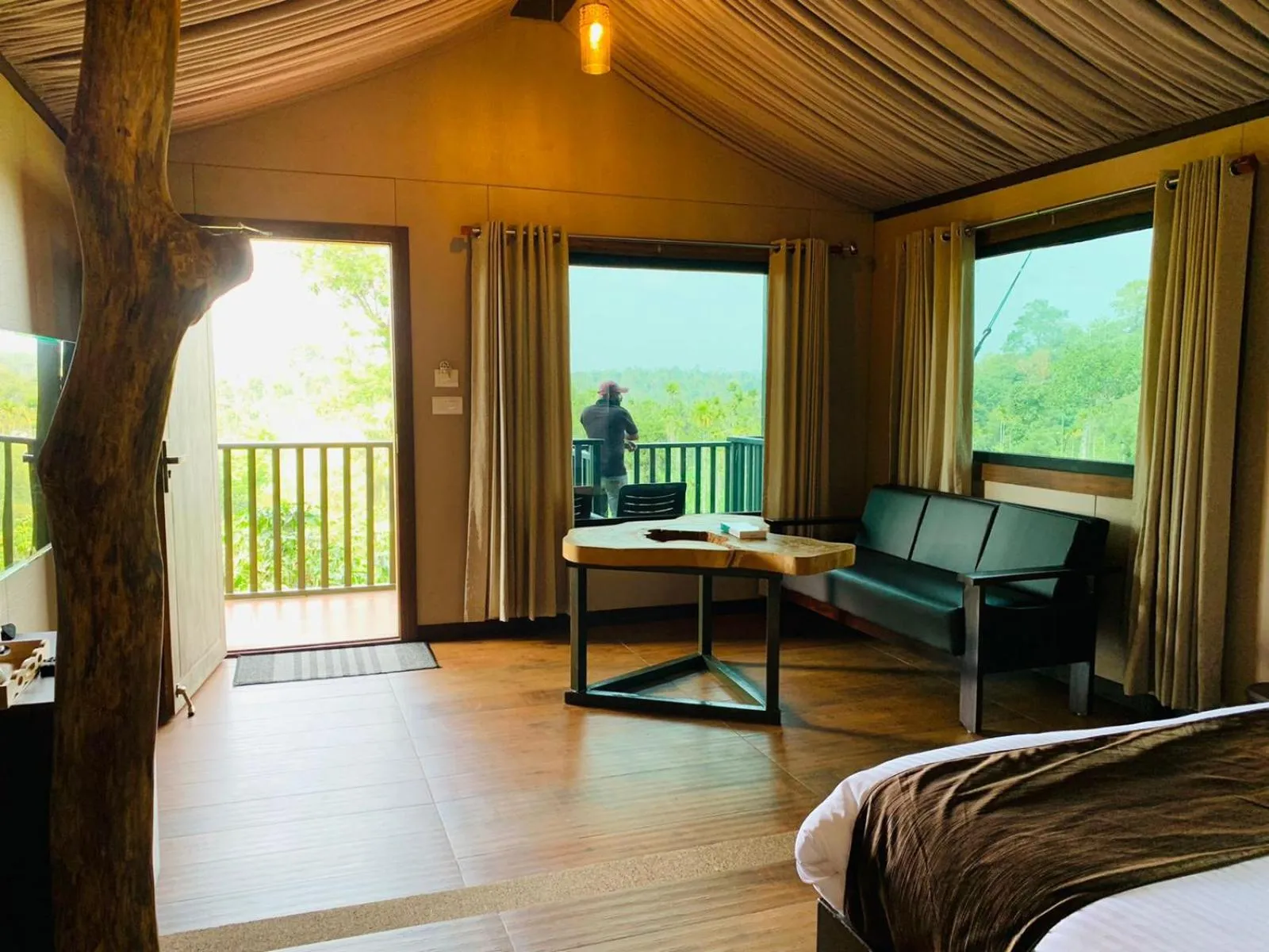 Bed in Niyatma Wayanad Pool Resort by VOYE HOMES - Inside Coffee Plantation