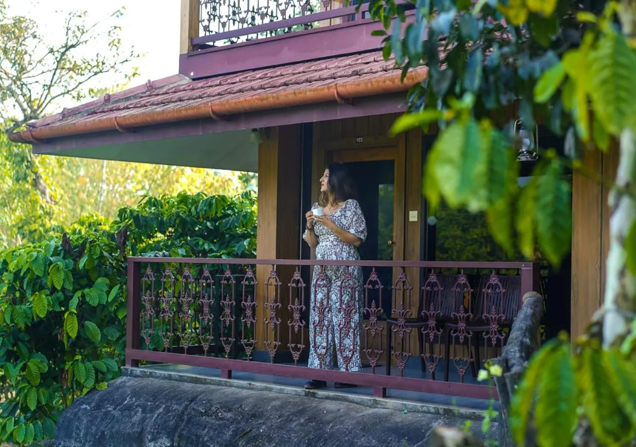 Property building in Niyatma Wayanad Pool Resort by VOYE HOMES - Inside Coffee Plantation