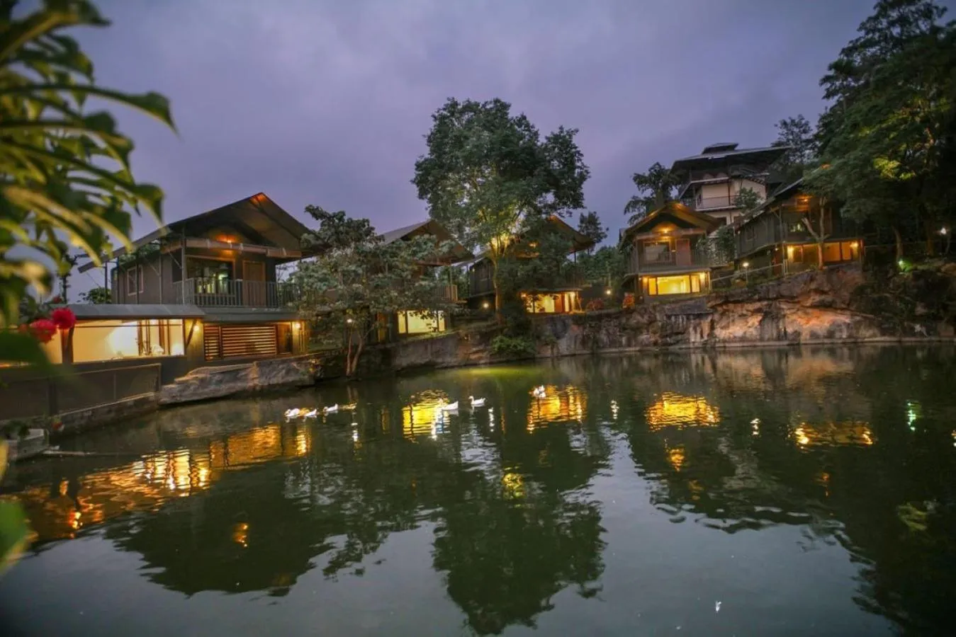 Property building in Niyatma Wayanad Pool Resort by VOYE HOMES - Inside Coffee Plantation