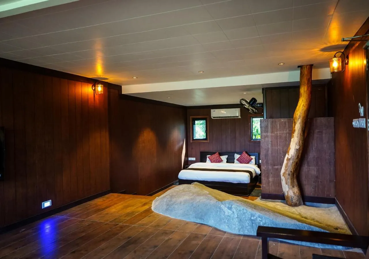 Bed in Niyatma Wayanad Pool Resort by VOYE HOMES - Inside Coffee Plantation