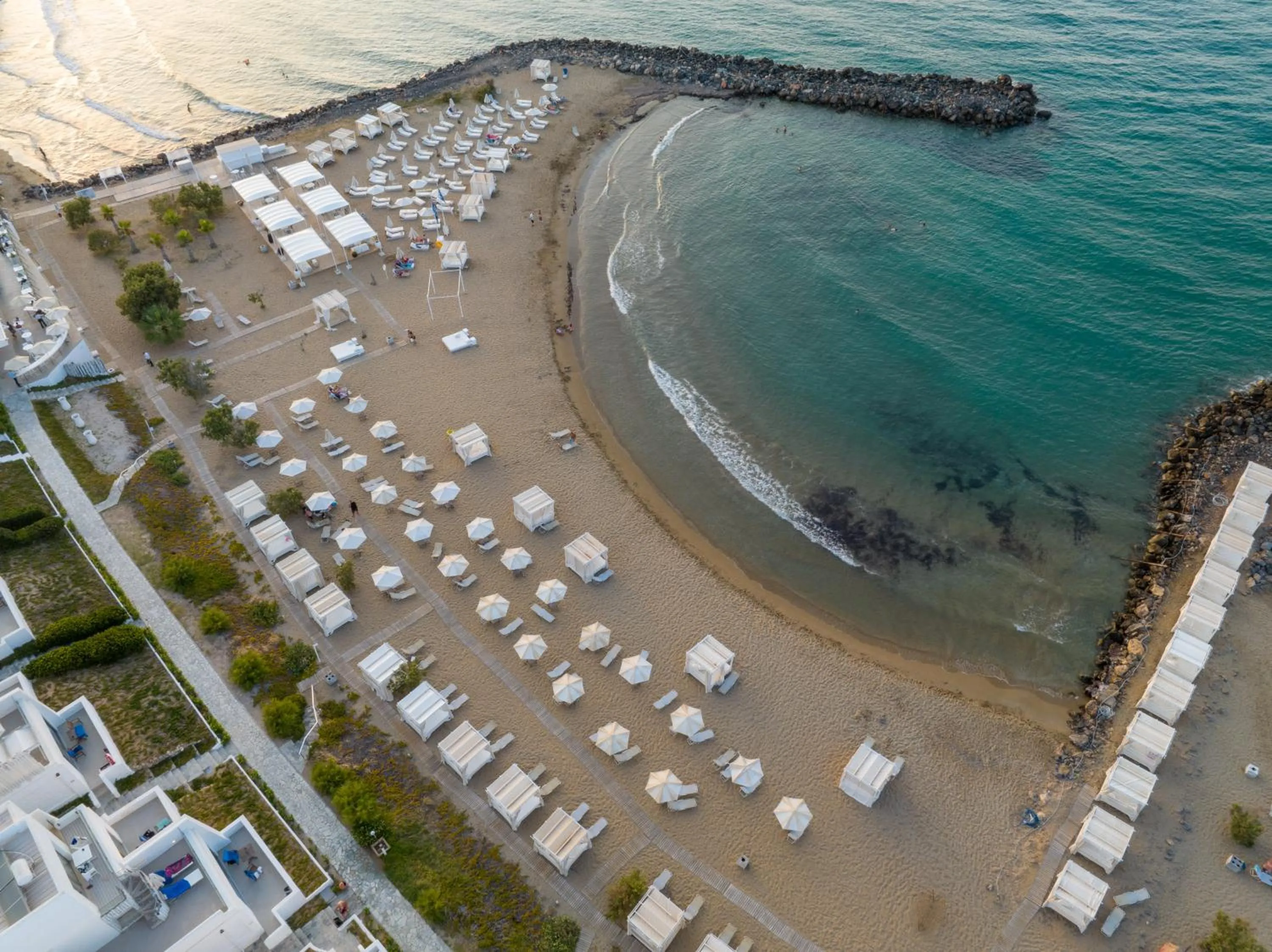 Beach, Bird's-eye View in Knossos Beach Bungalows Suites Resort & Spa
