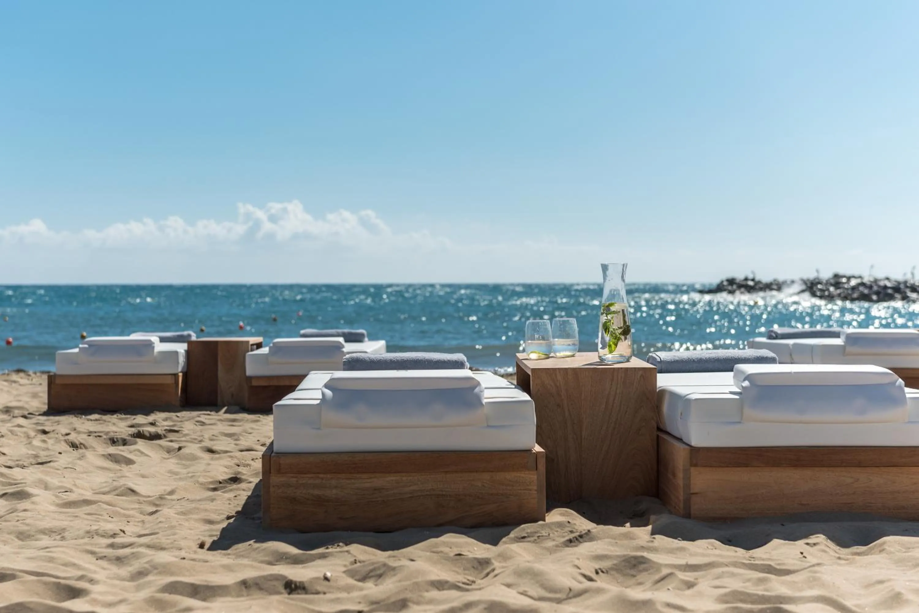 Beach in Knossos Beach Bungalows Suites Resort & Spa