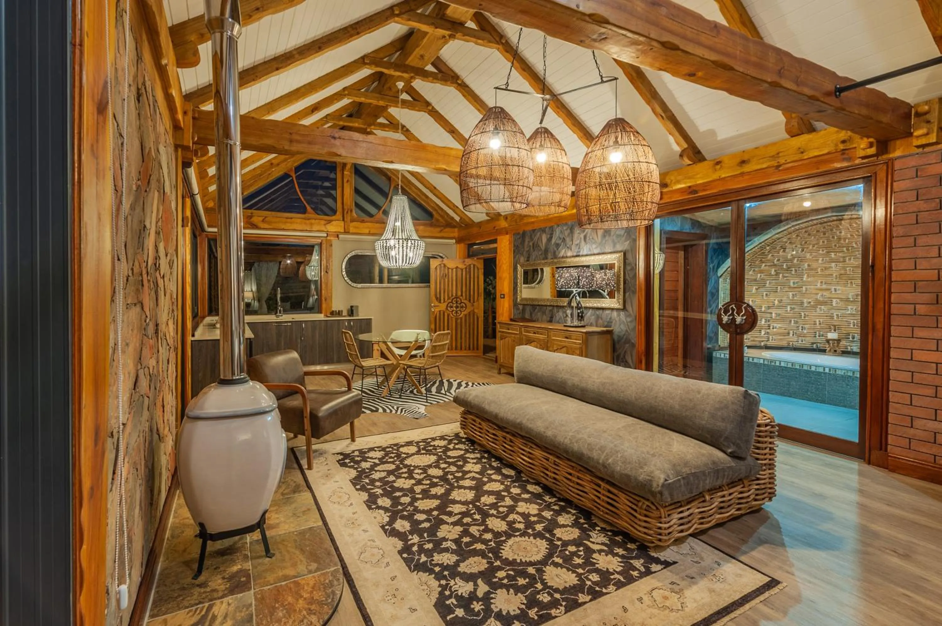 Living room in Mont Eco Game Reserve