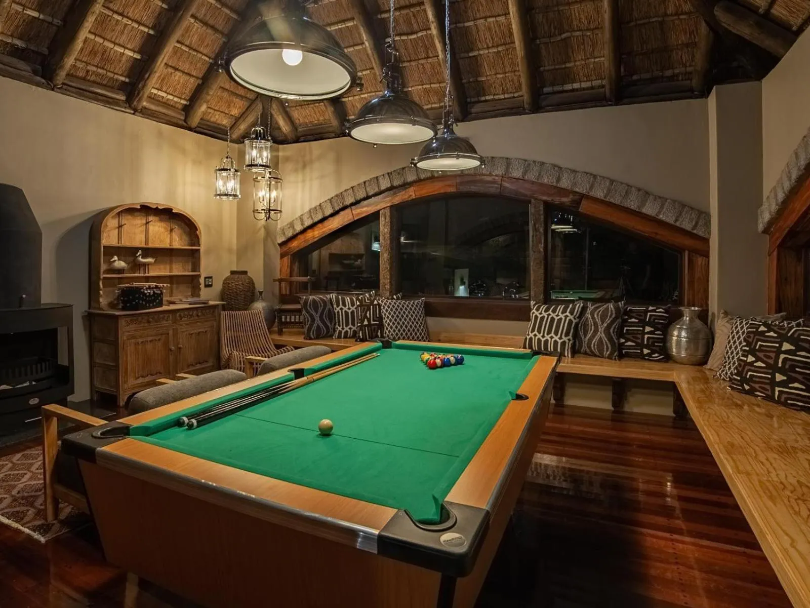 Communal lounge/ TV room in Mont Eco Game Reserve