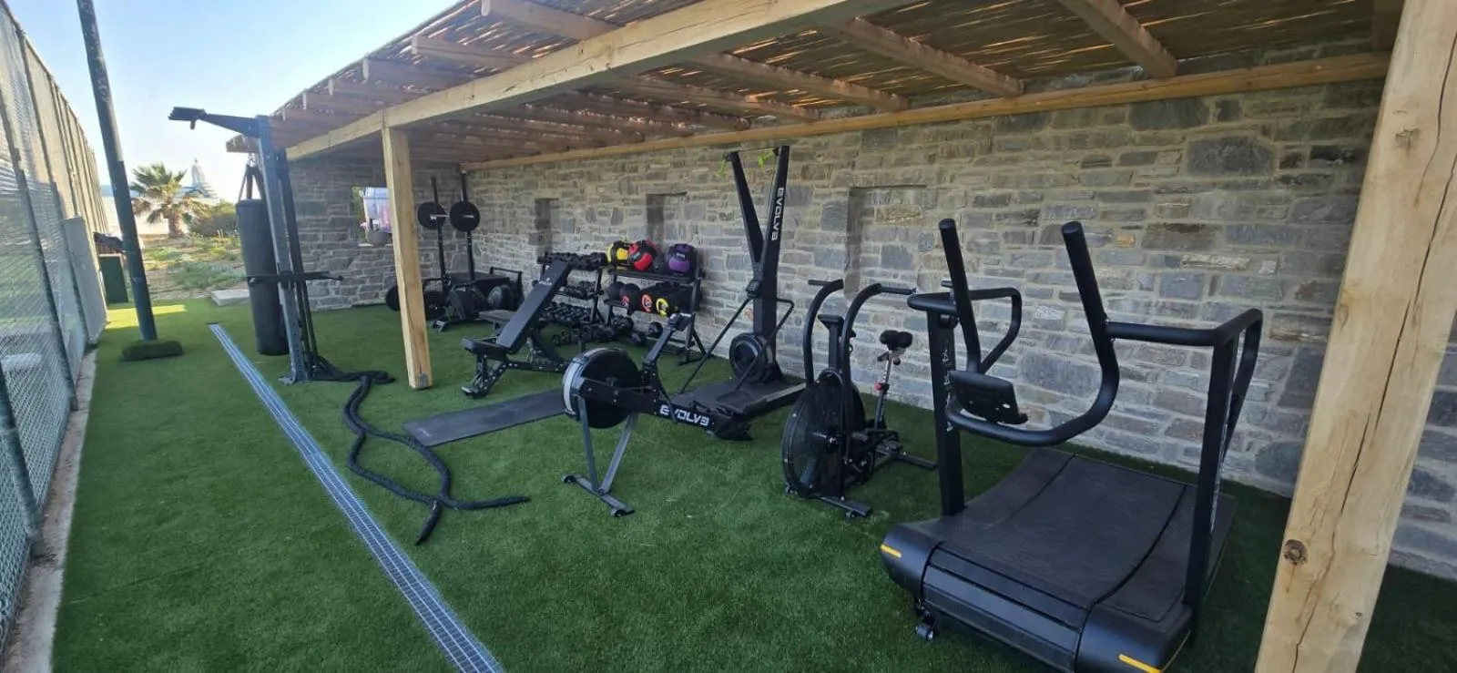 Fitness centre/facilities in Poseidon of Paros Hotel & Spa