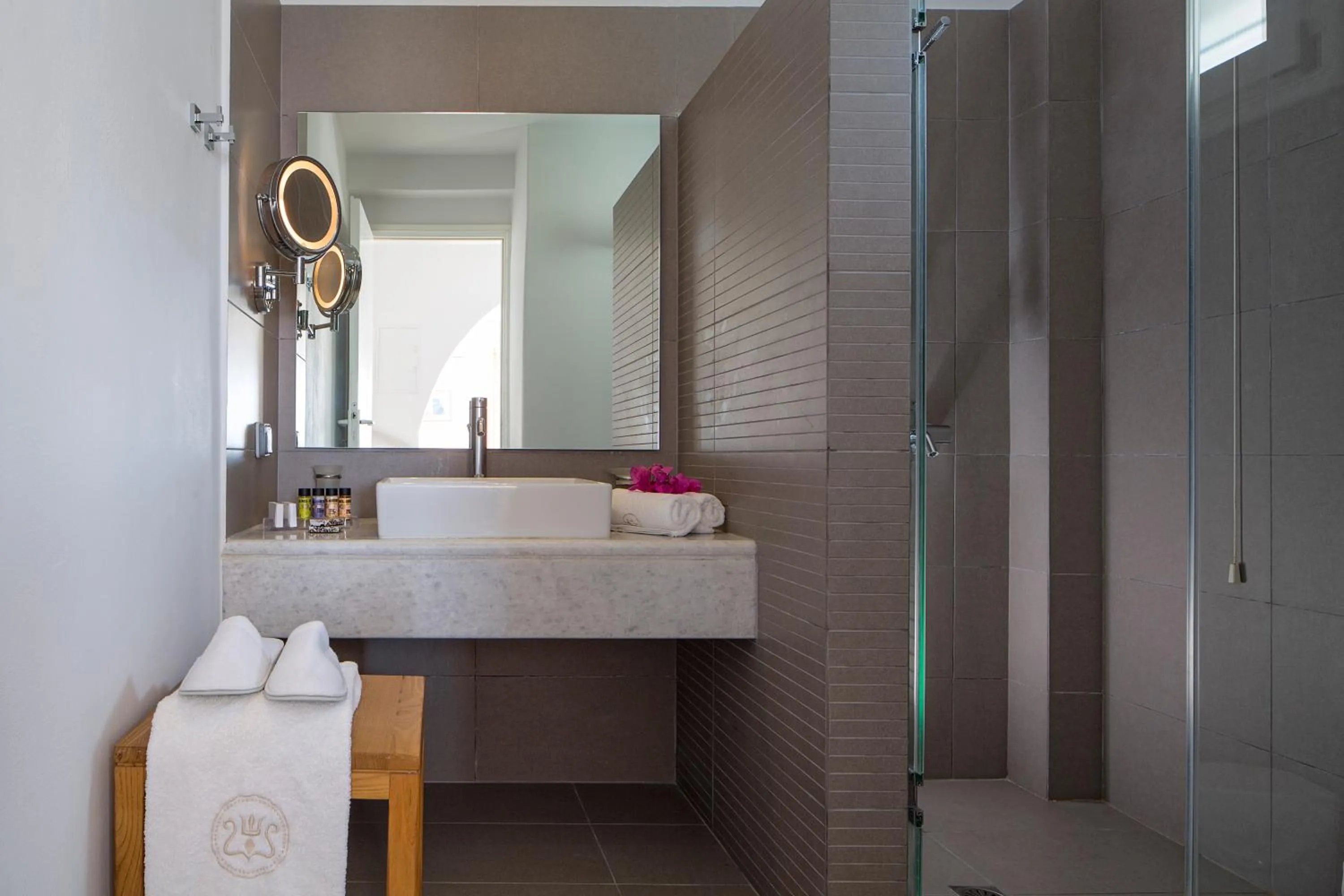 Bathroom in Poseidon of Paros Hotel & Spa