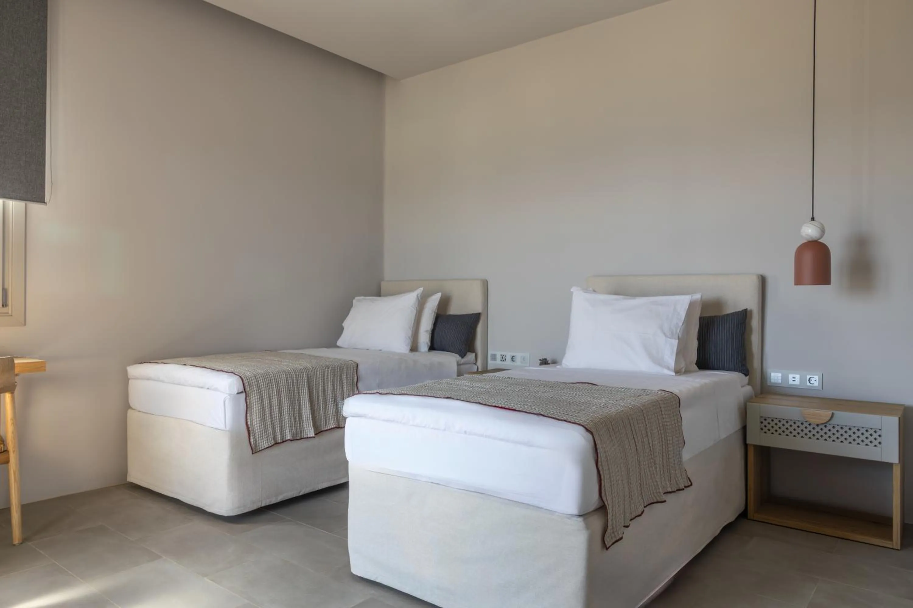 Bedroom, Bed in Poseidon of Paros Hotel & Spa