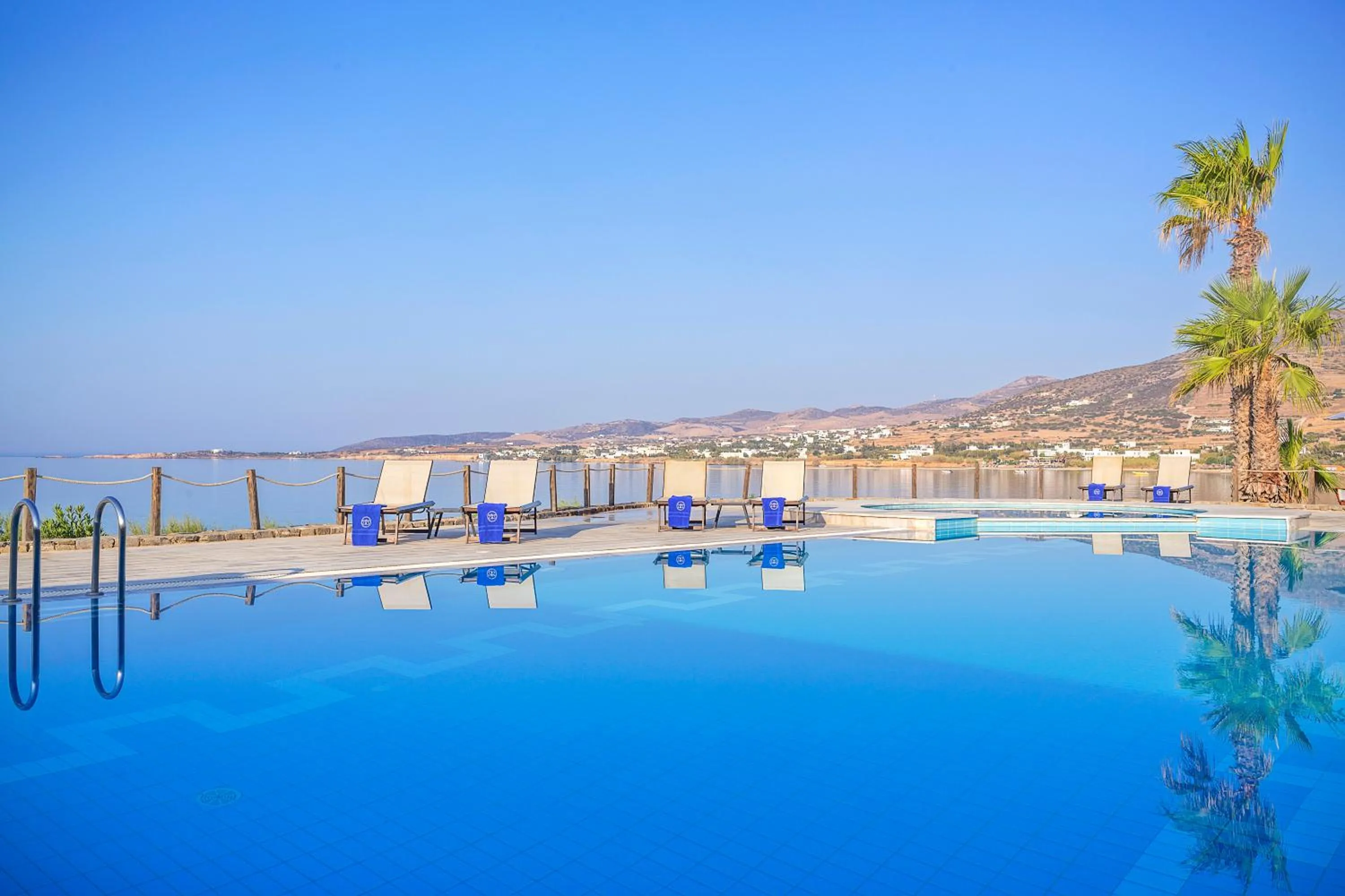 Swimming pool in Poseidon of Paros Hotel & Spa