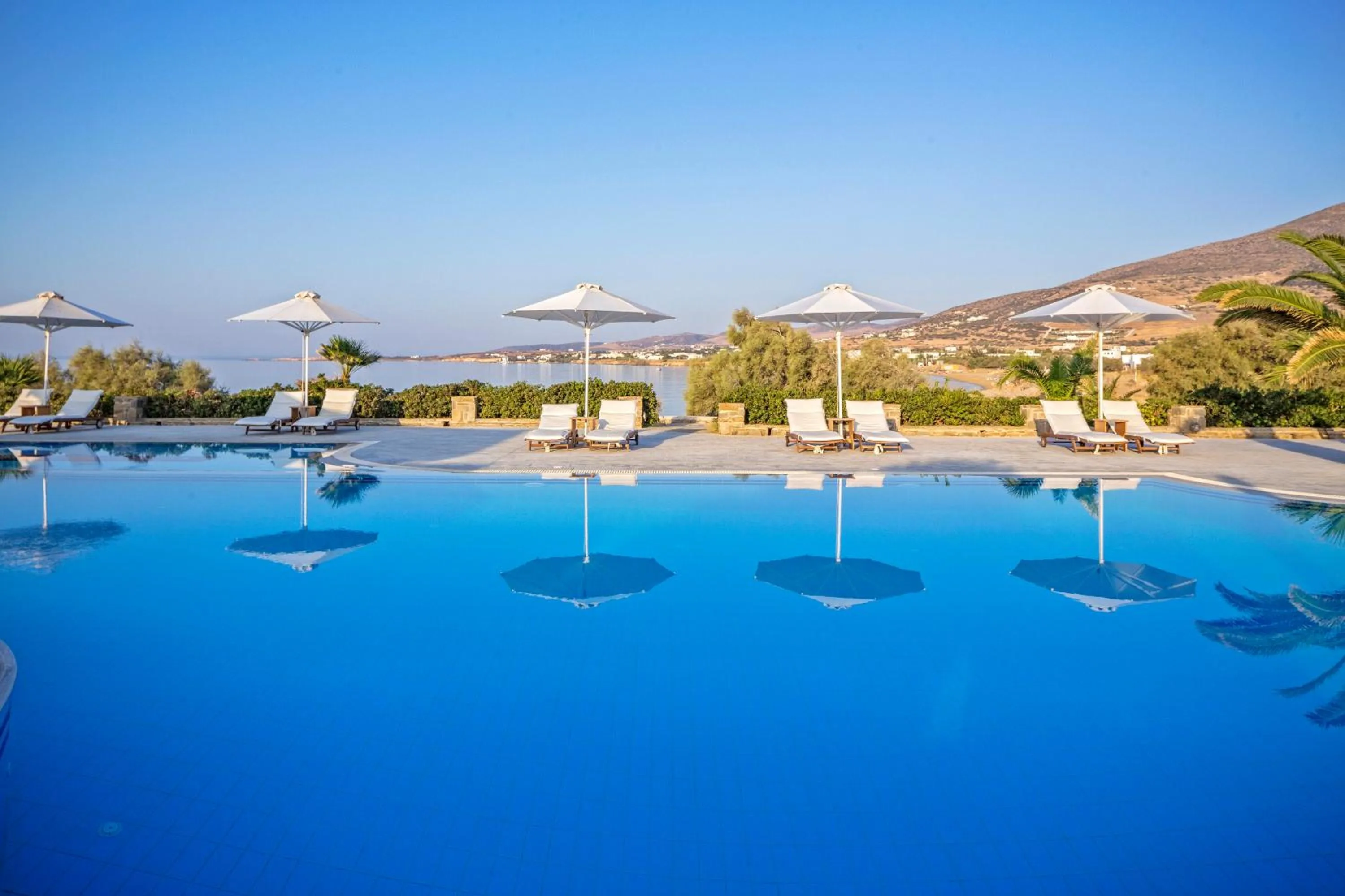 Bird's eye view in Poseidon of Paros Hotel & Spa