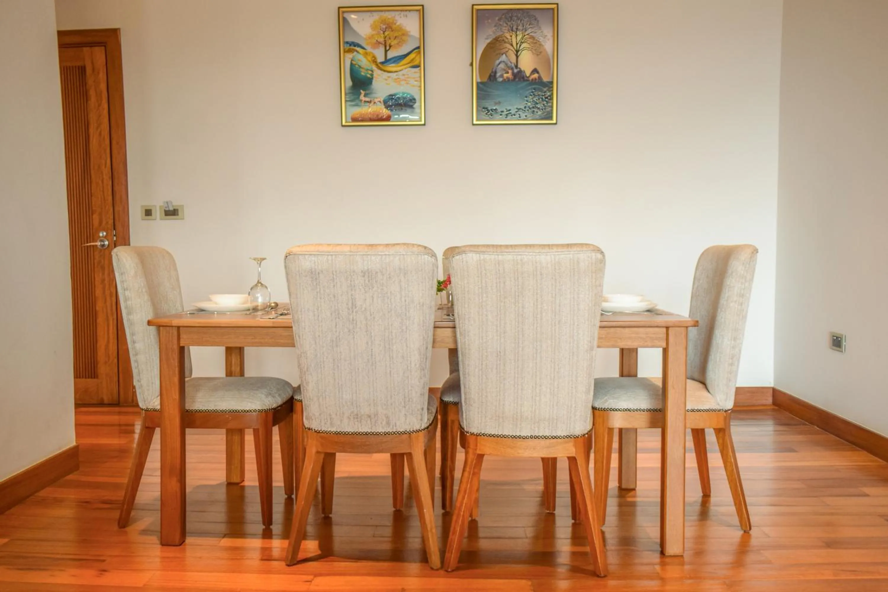 Dining area in Broadwalk Residency