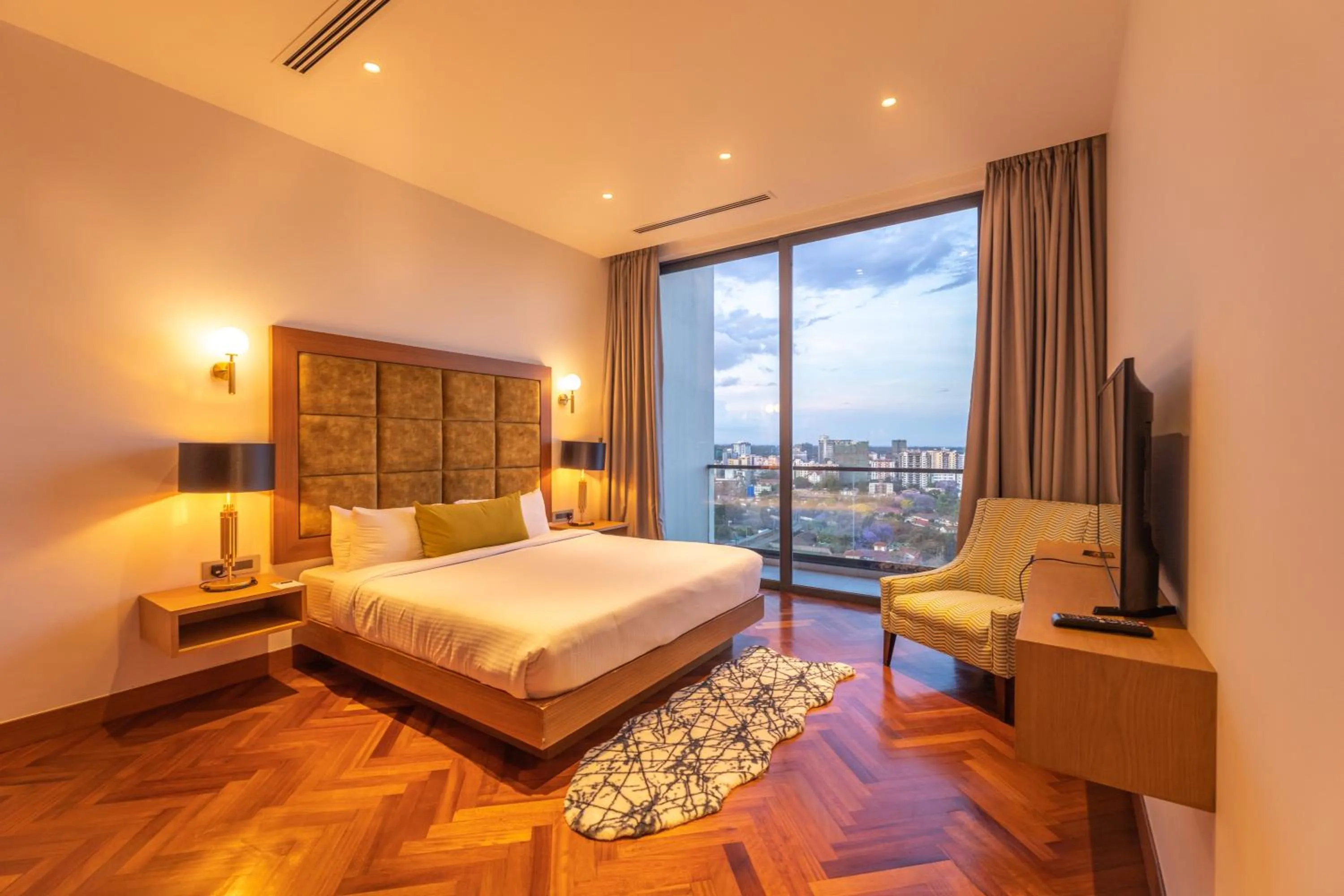 Bed in Broadwalk Residency